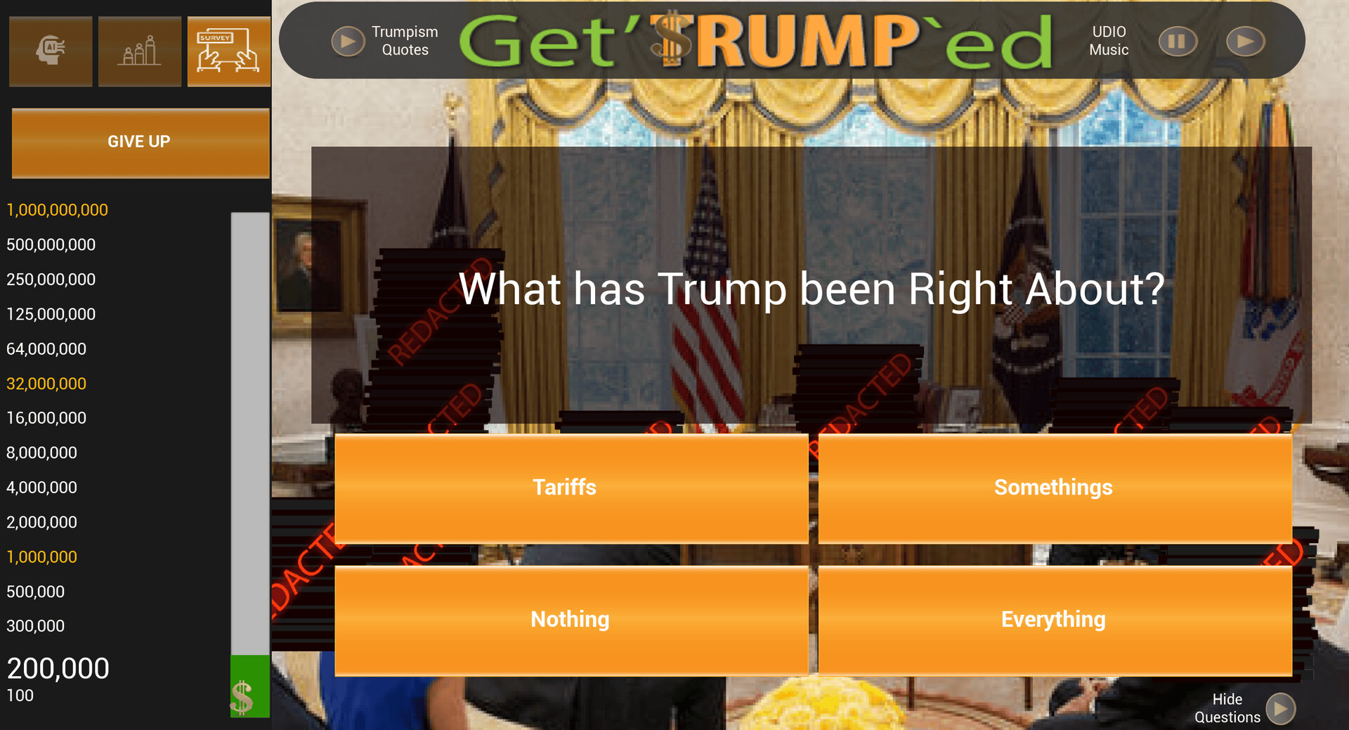 Get’Trump’ed Trivia