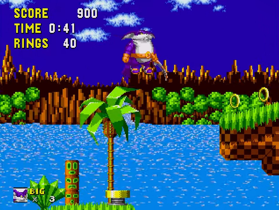 Big the Cat in Sonic the Hedgehog