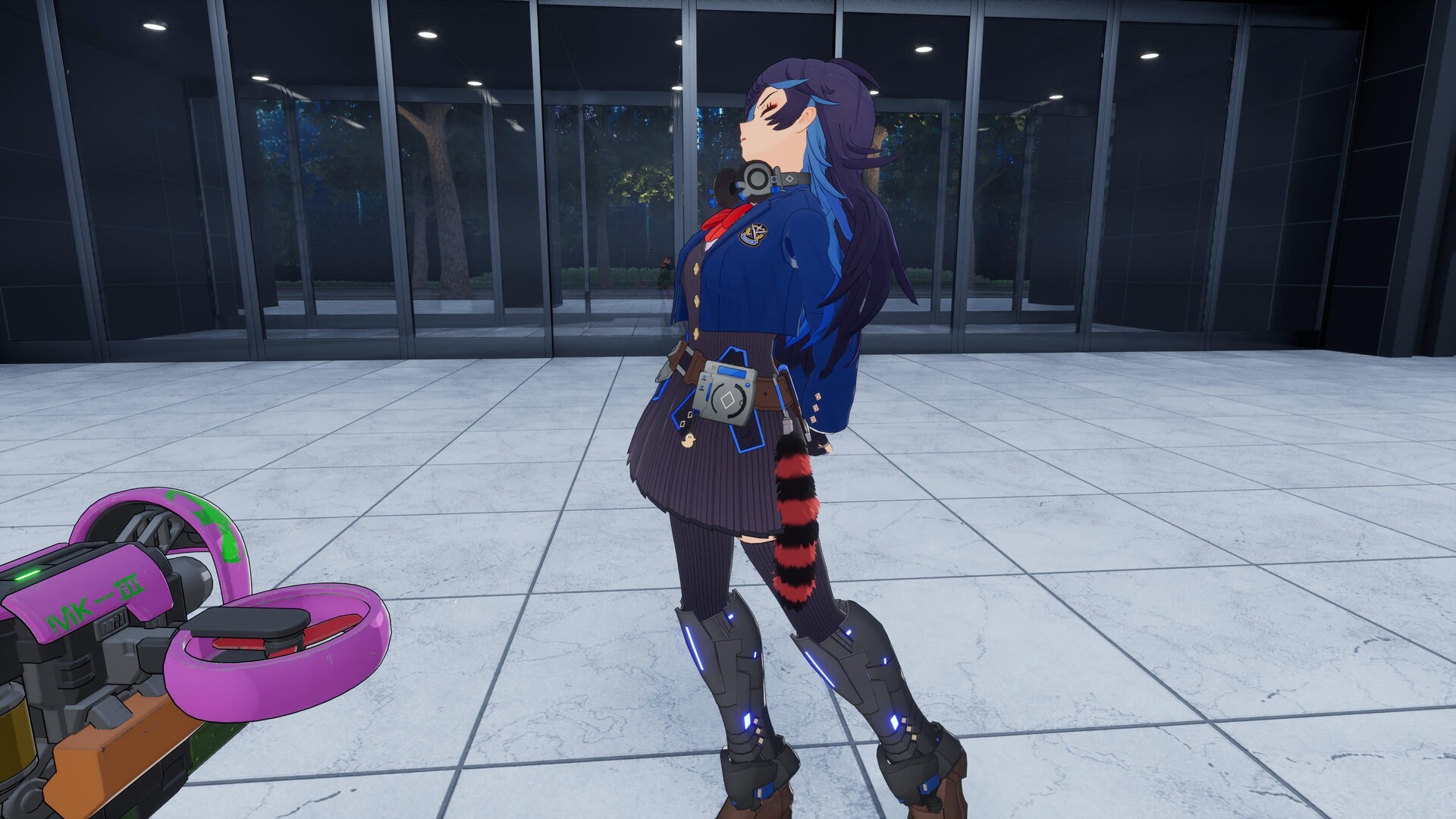 Full Metal Schoolgirl: Accessory – “Red Raccoon Tail”
