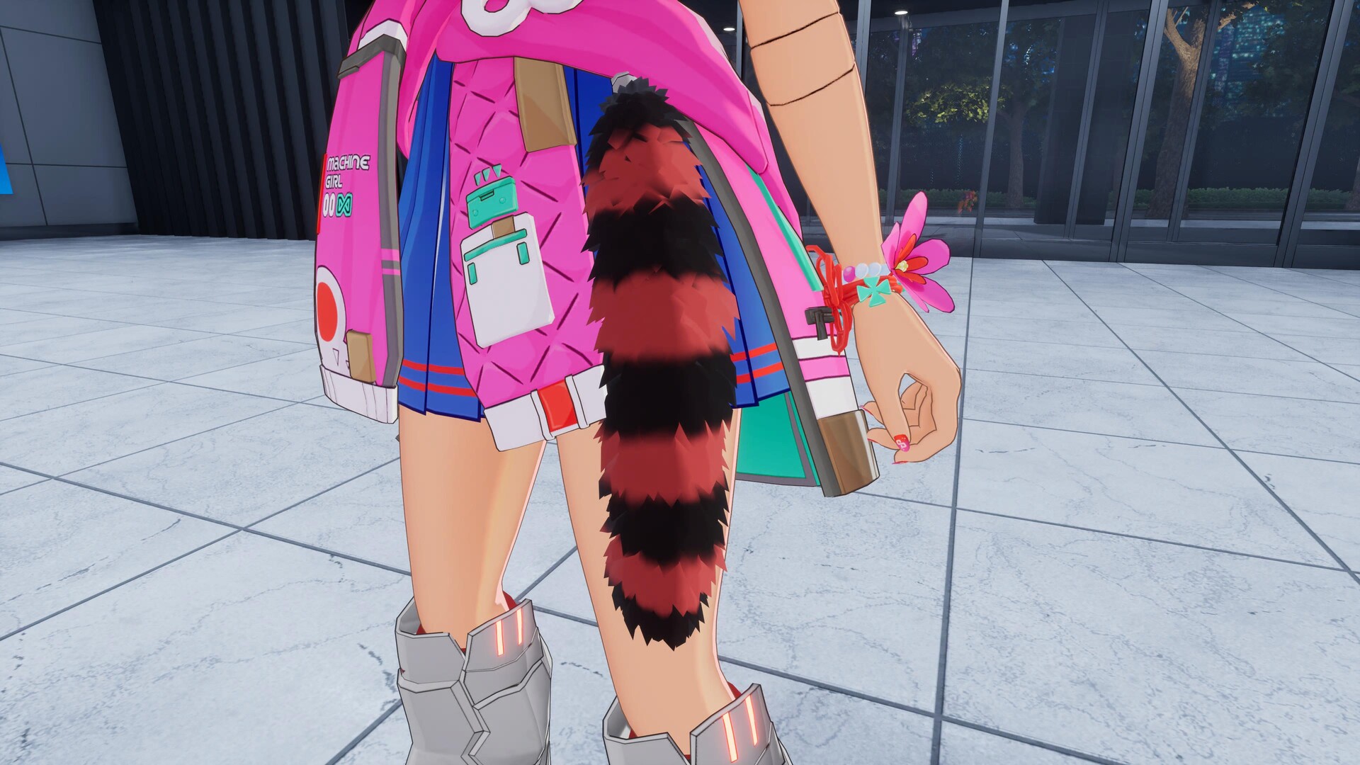 Full Metal Schoolgirl: Accessory – “Red Raccoon Tail”