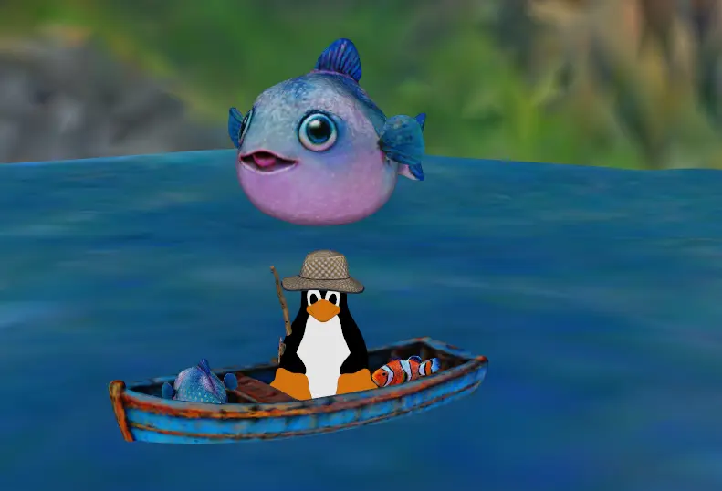 Tux Fishing