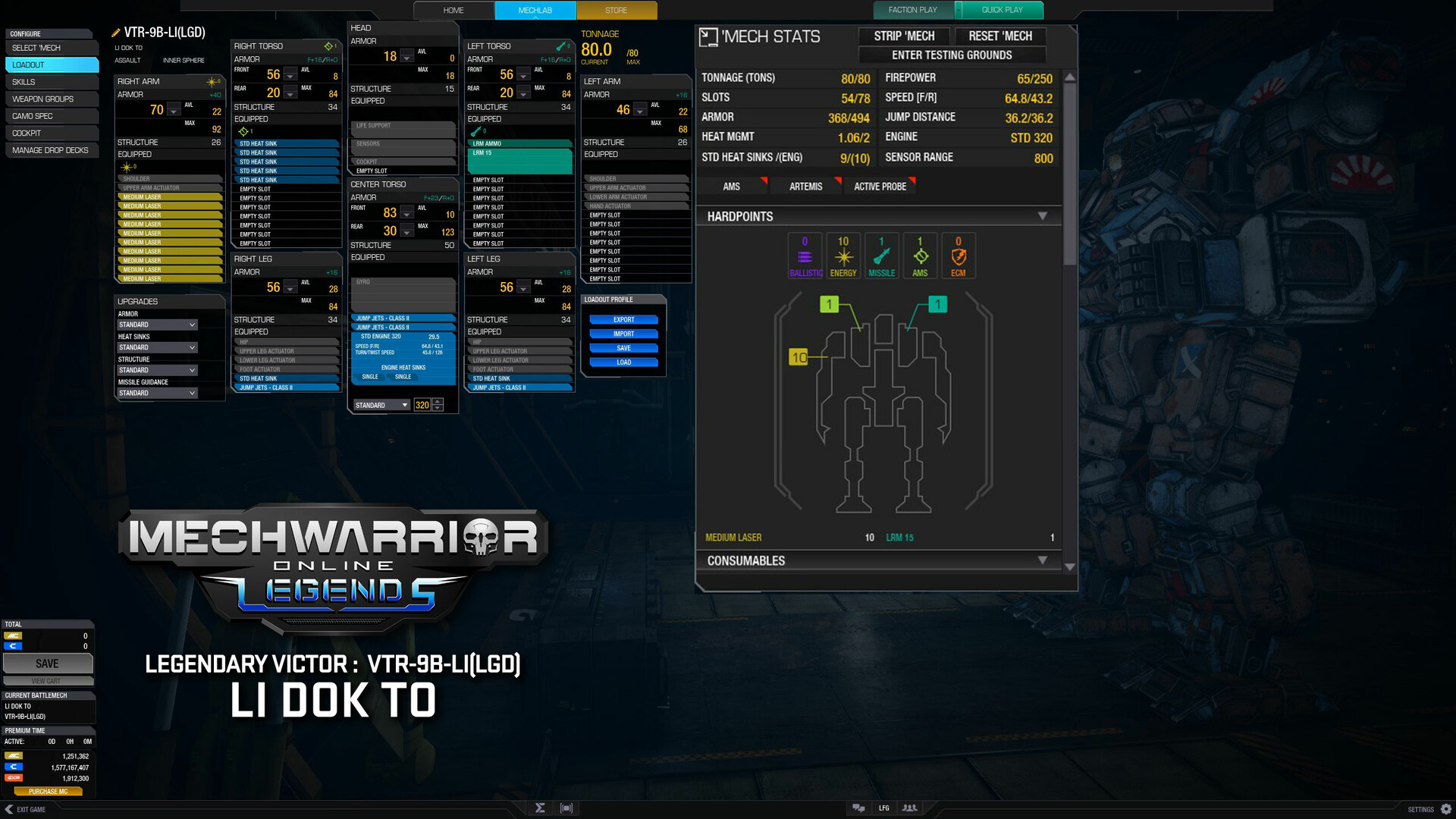 MechWarrior Online: Li Dok To Legendary Mech Pack