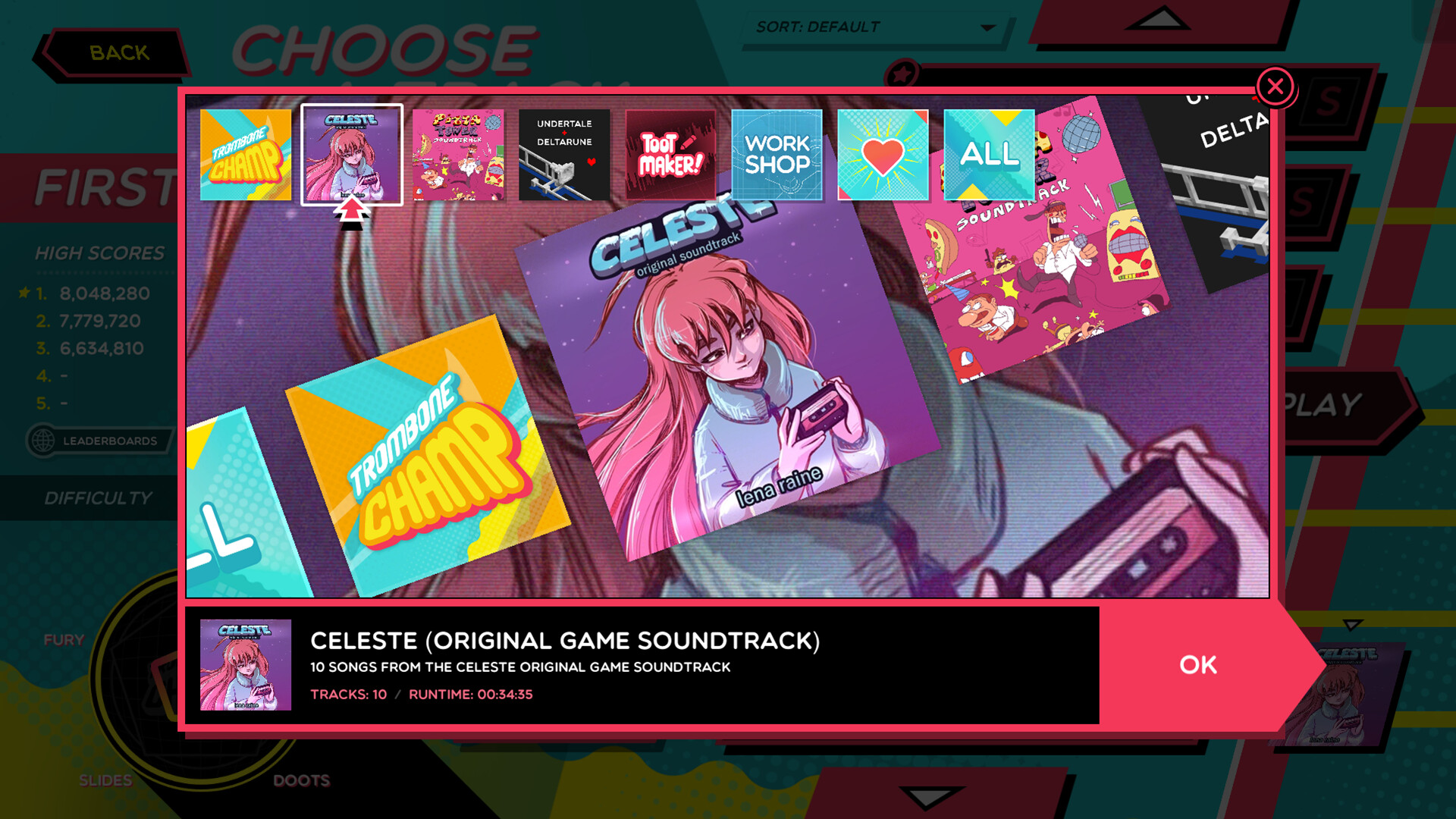 Trombone Champ: Celeste Song Pack