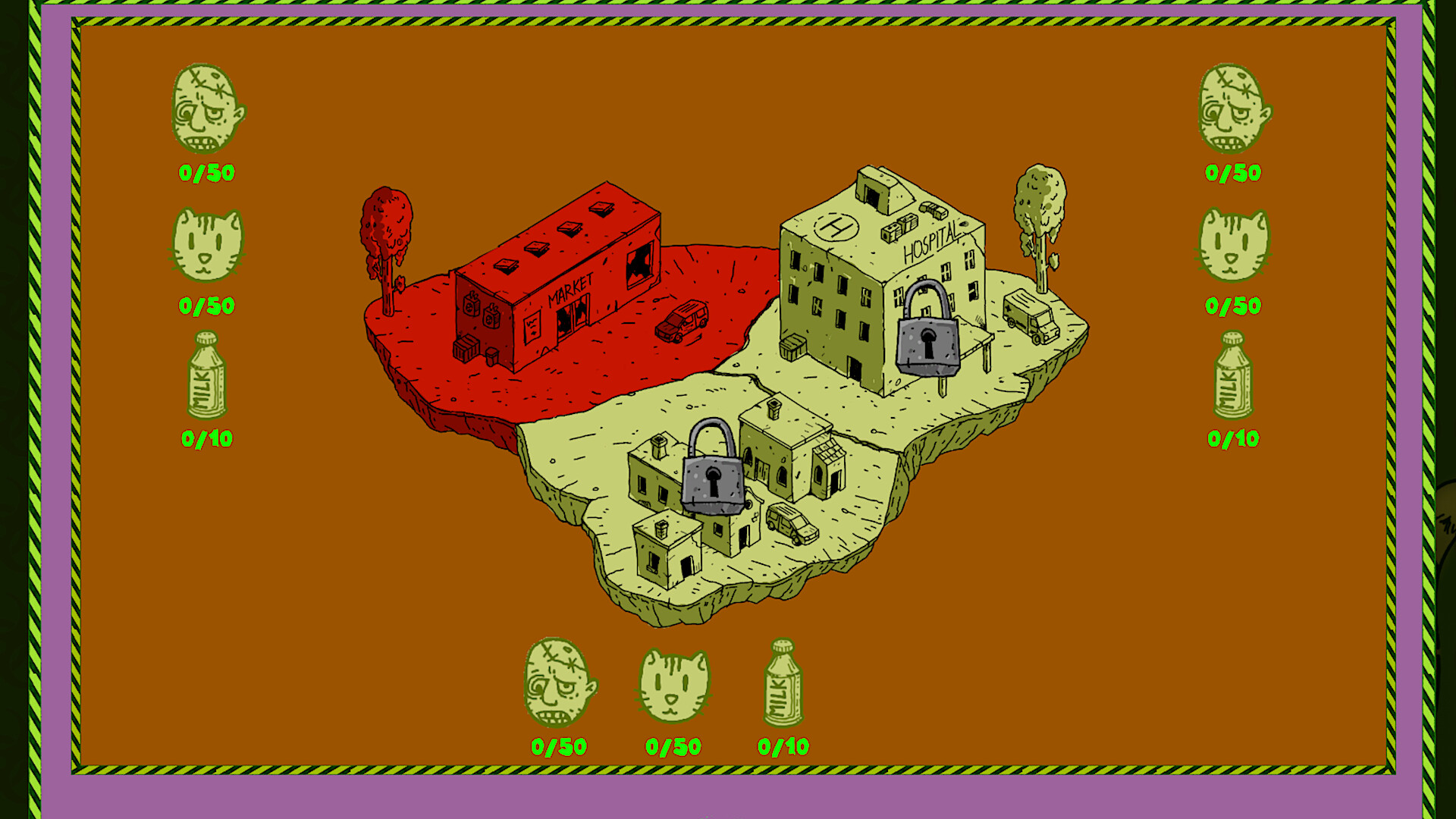 Hidden Cats vs Zombies