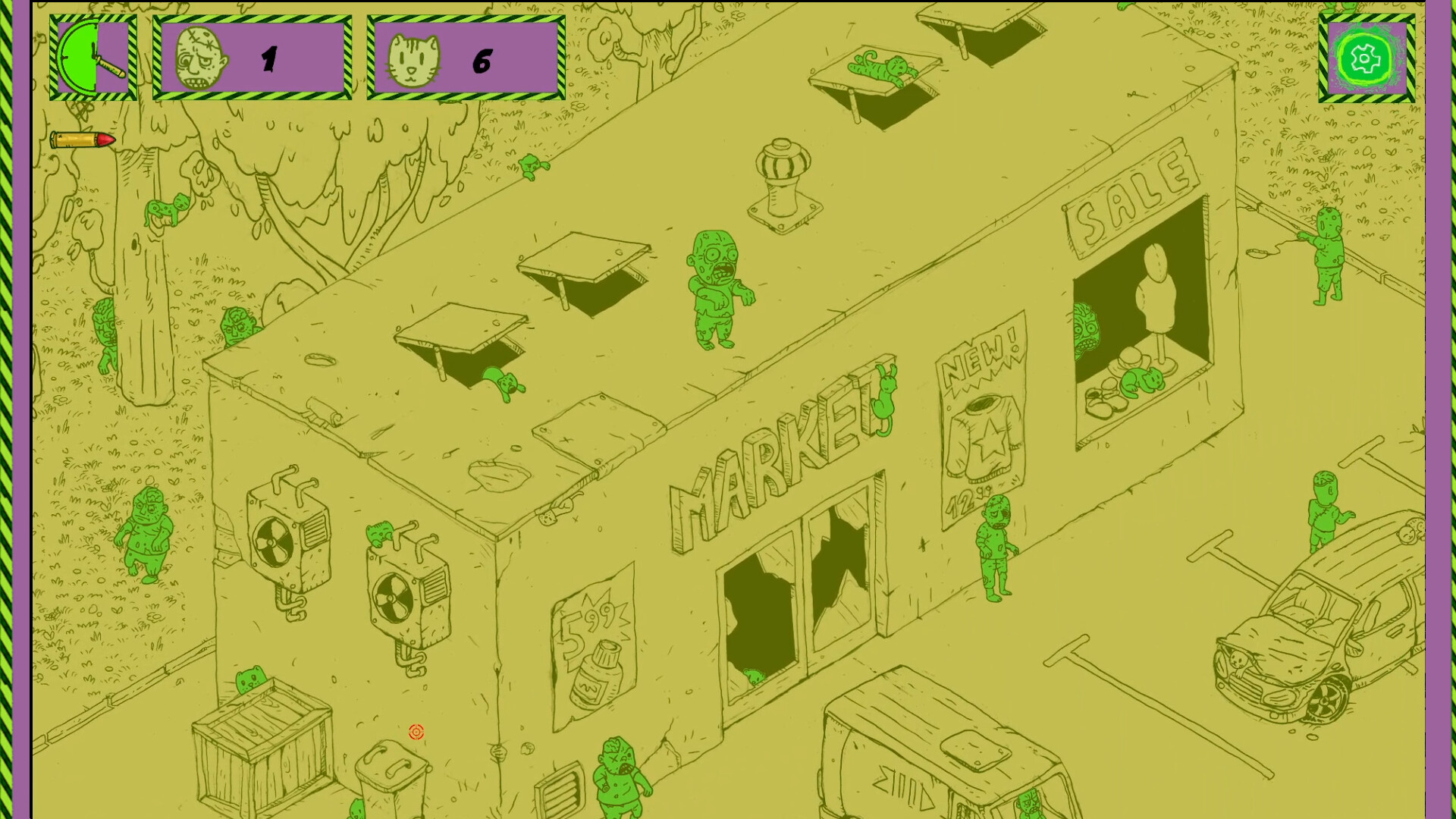 Hidden Cats vs Zombies