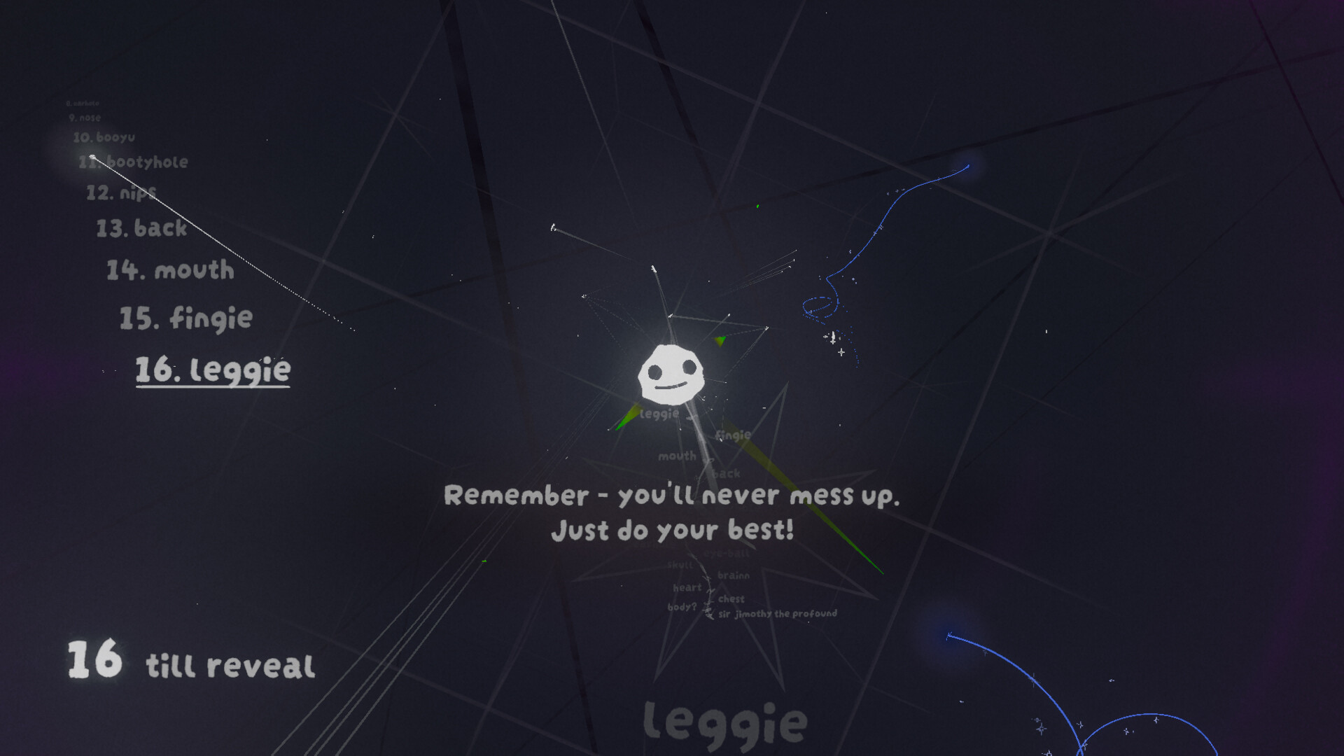 Nick’s Recursive Videogame About Deciphering Word Puzzles to Discover Your Identity and Redefine the Universe!