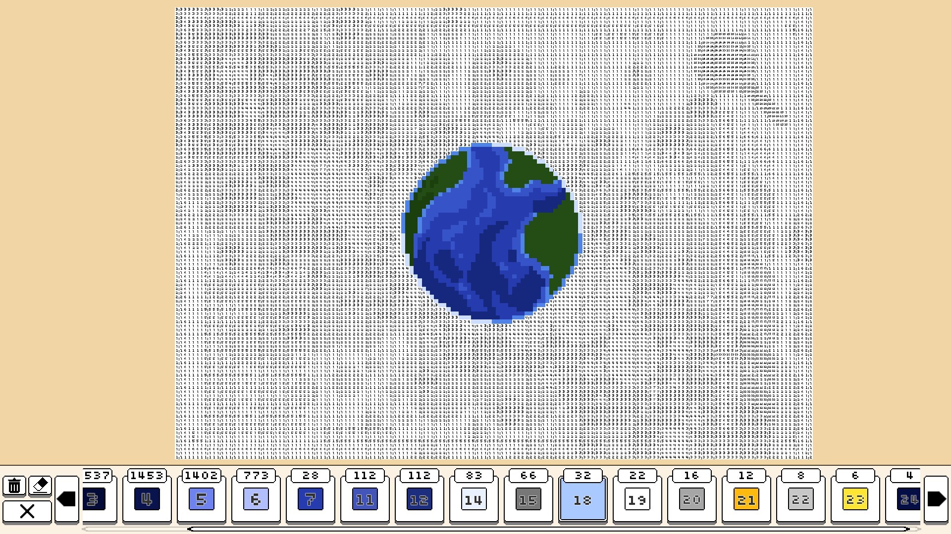 Coloring Pixels: Zoom Out