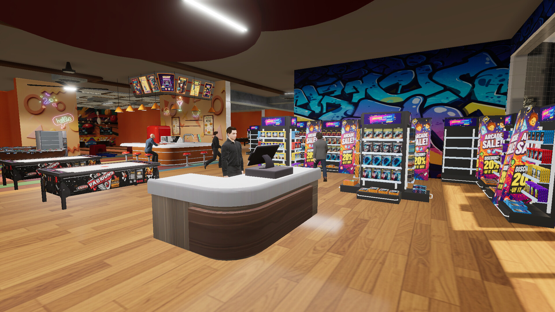 Retro Arcade Shop Simulator