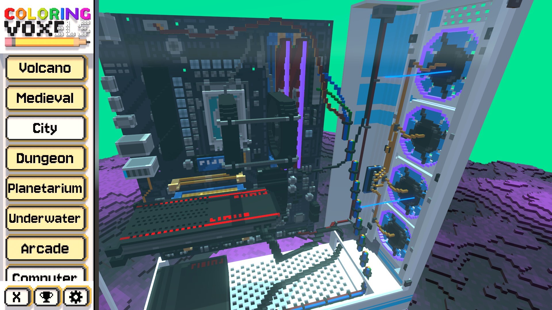 Coloring Voxels: Computer Pack