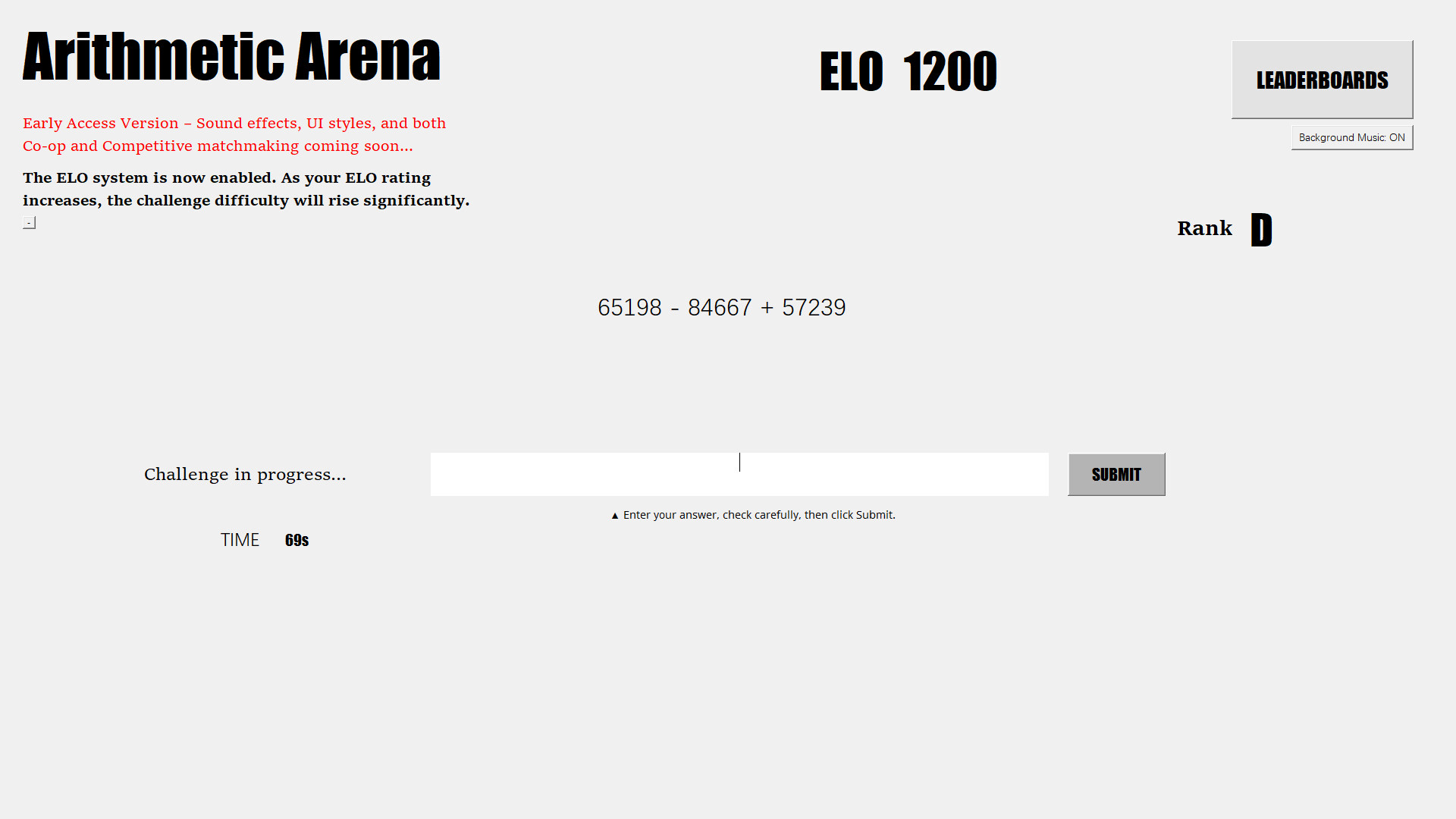 Arithmetic Arena