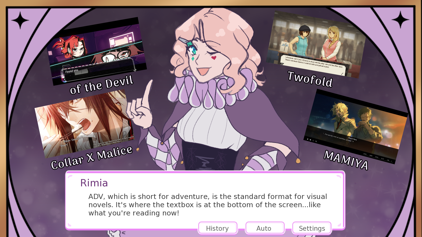 A Clown Girl Teaches You How To Make Visual Novels