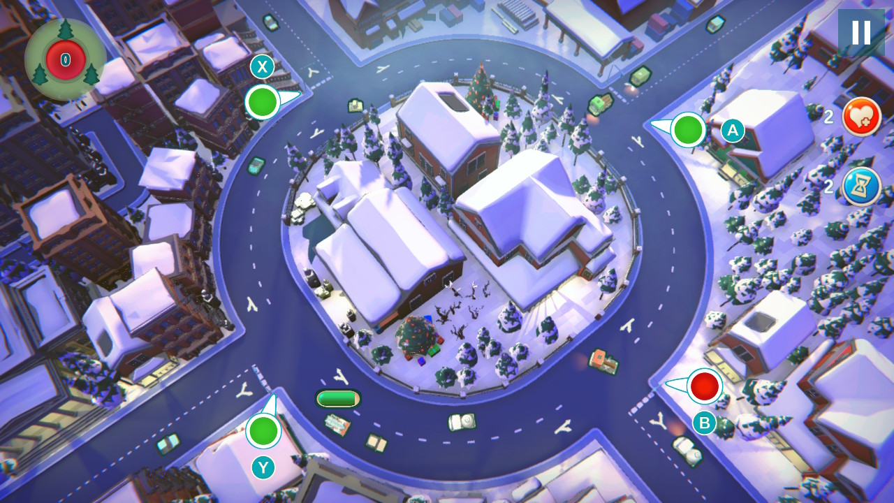 Urban Flow Chaos Control