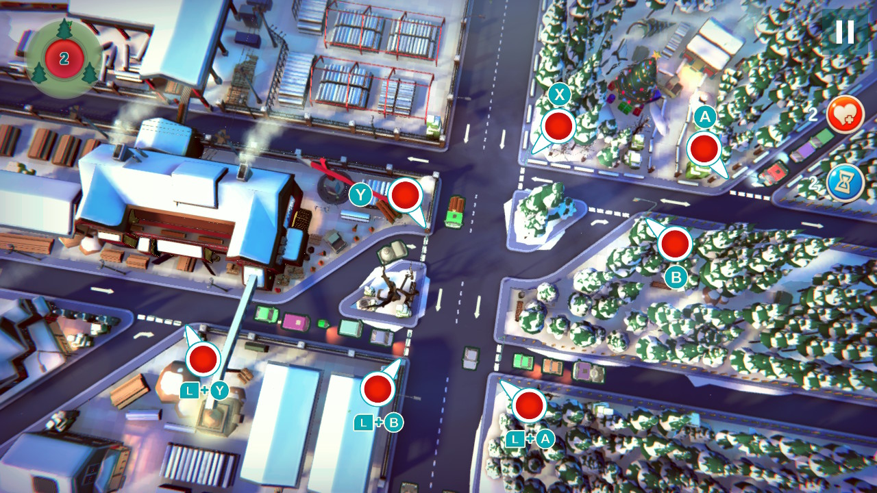 Urban Flow Chaos Control