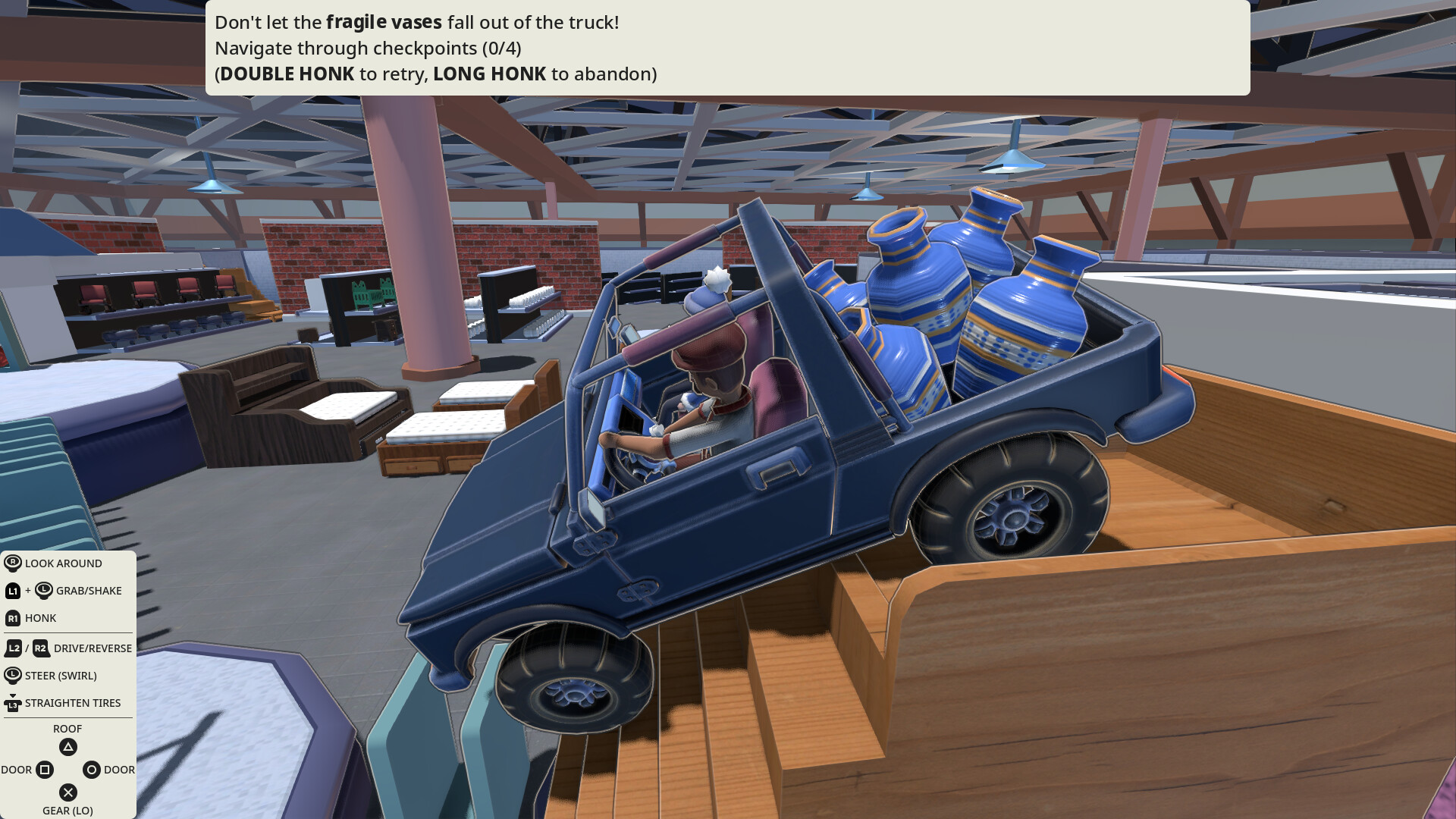 4×4 in a Furniture Store