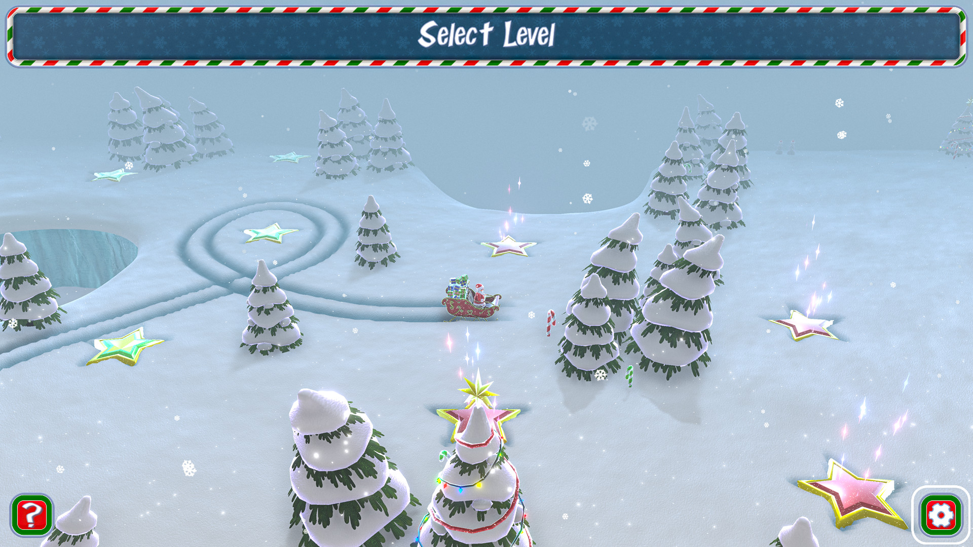 Santa’s Slippery Slope Ski Stunts