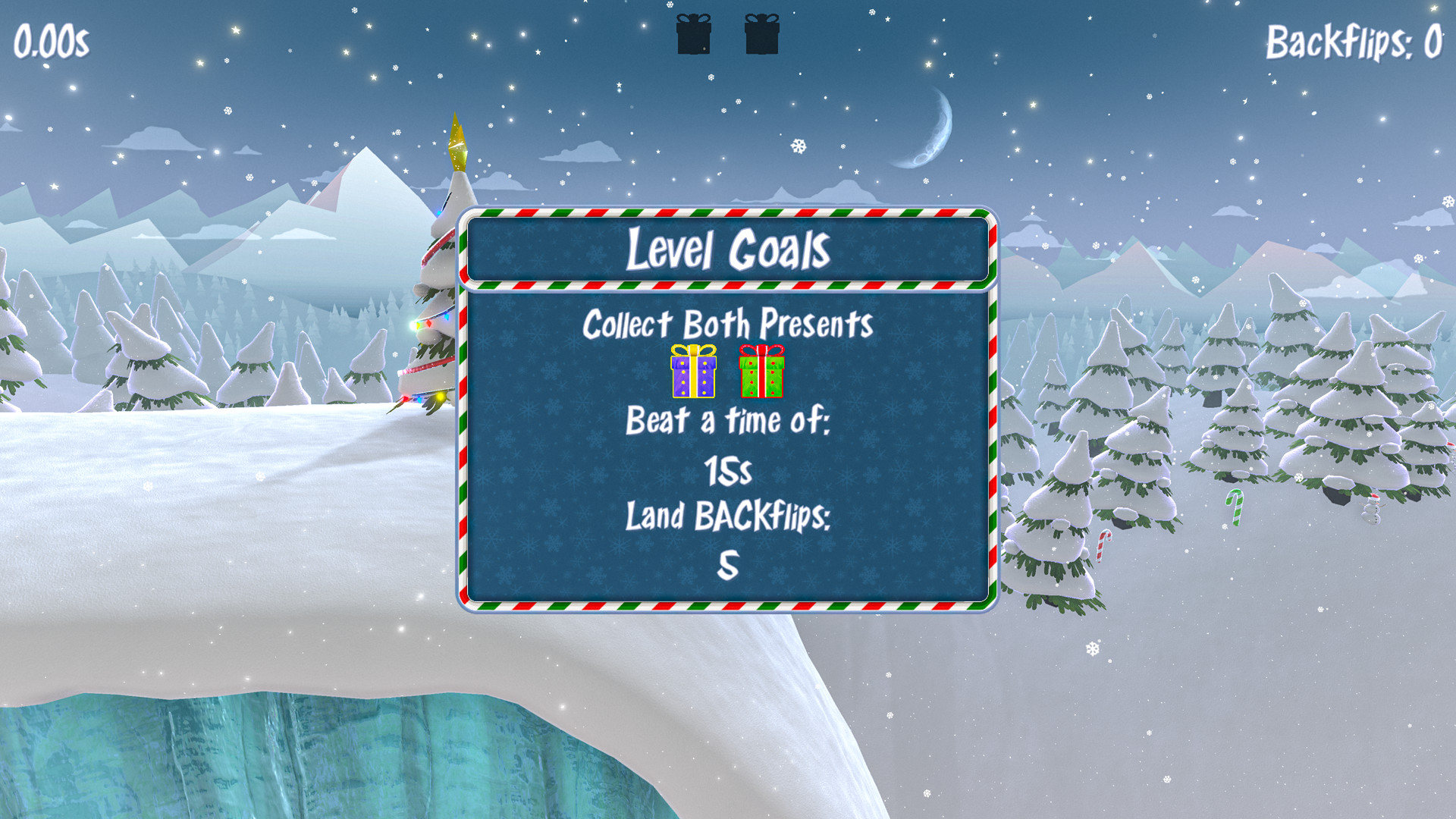 Santa’s Slippery Slope Ski Stunts