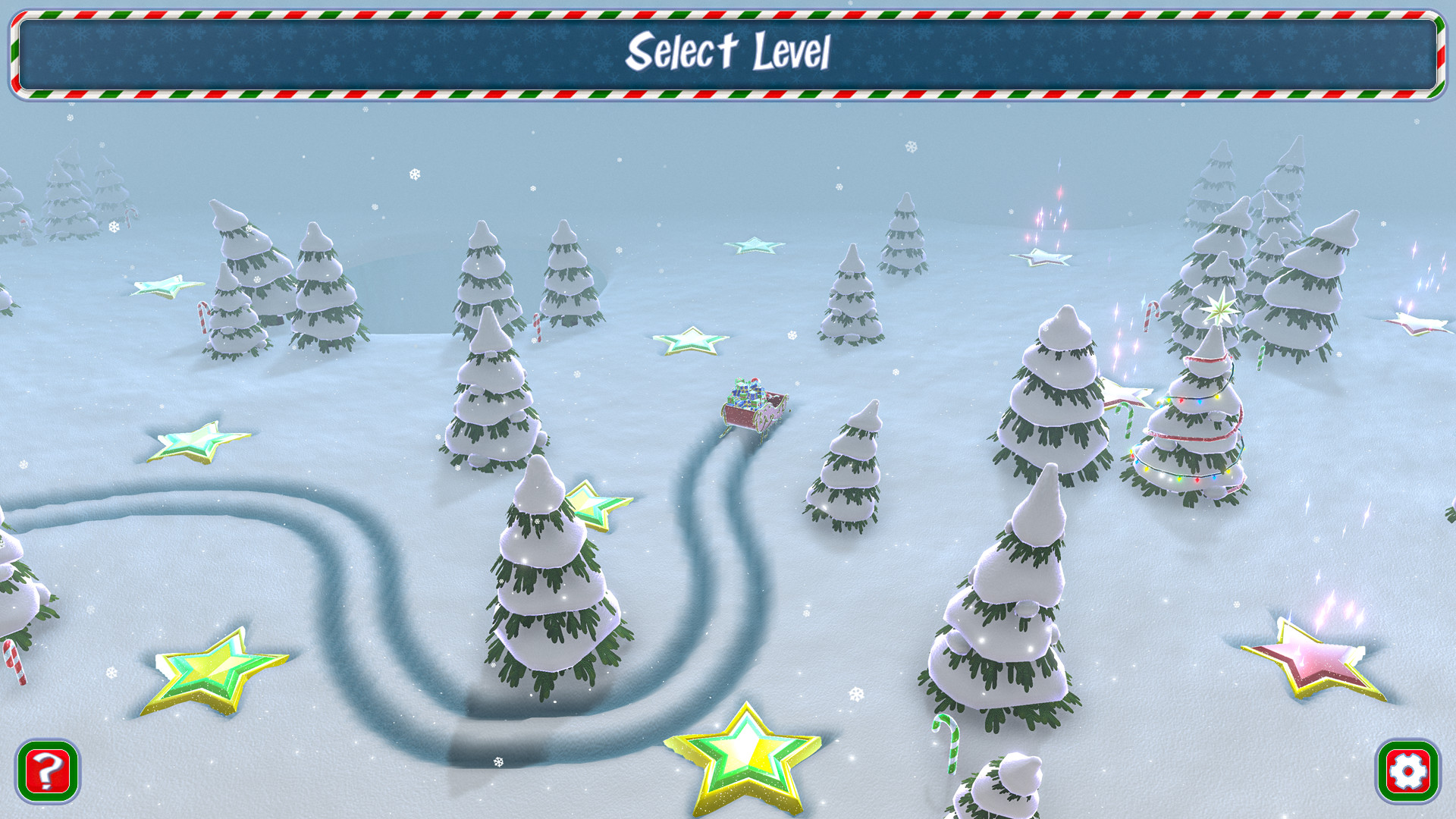 Santa’s Slippery Slope Ski Stunts