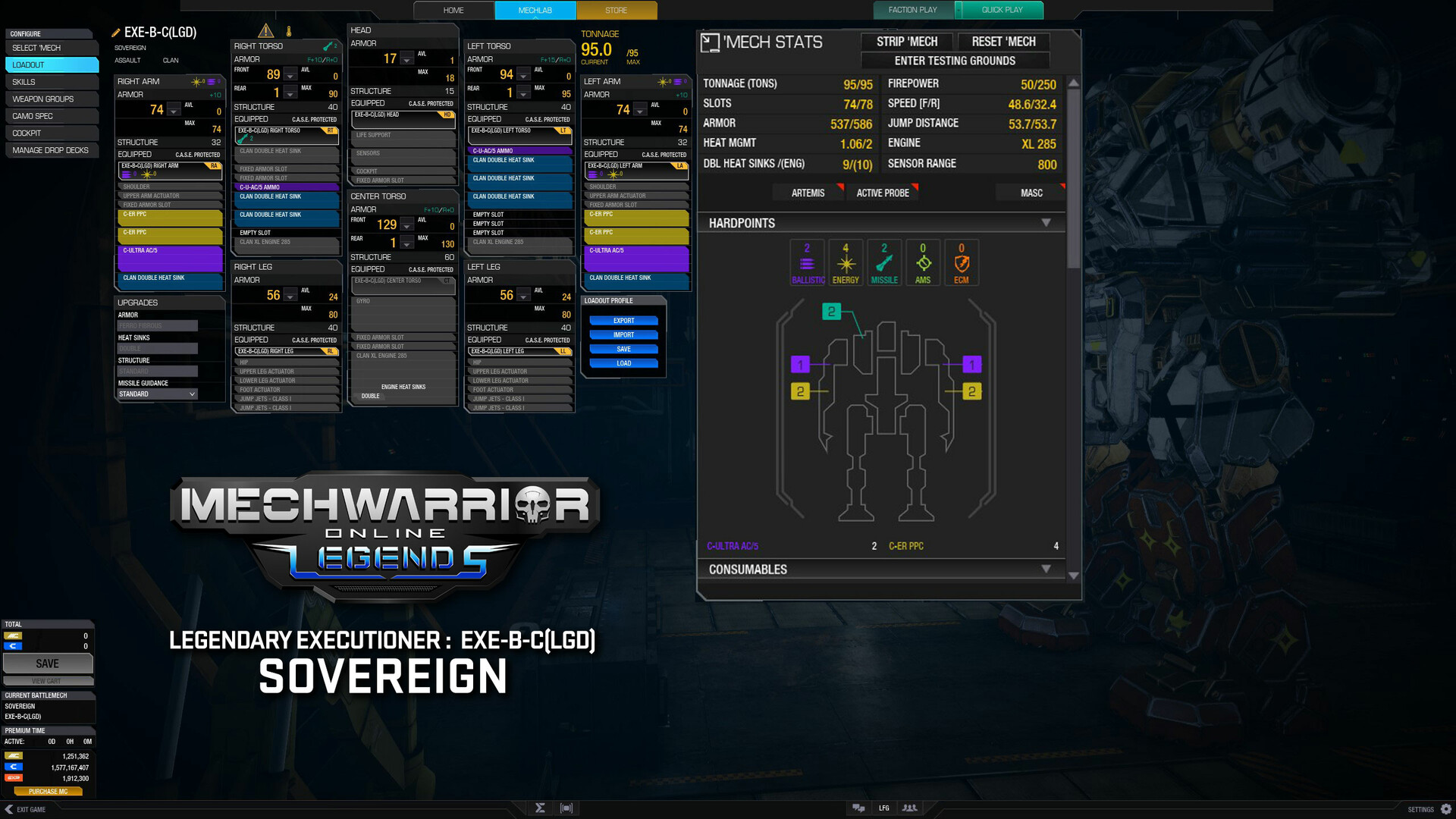 MechWarrior Online: Sovereign Legendary Mech Pack