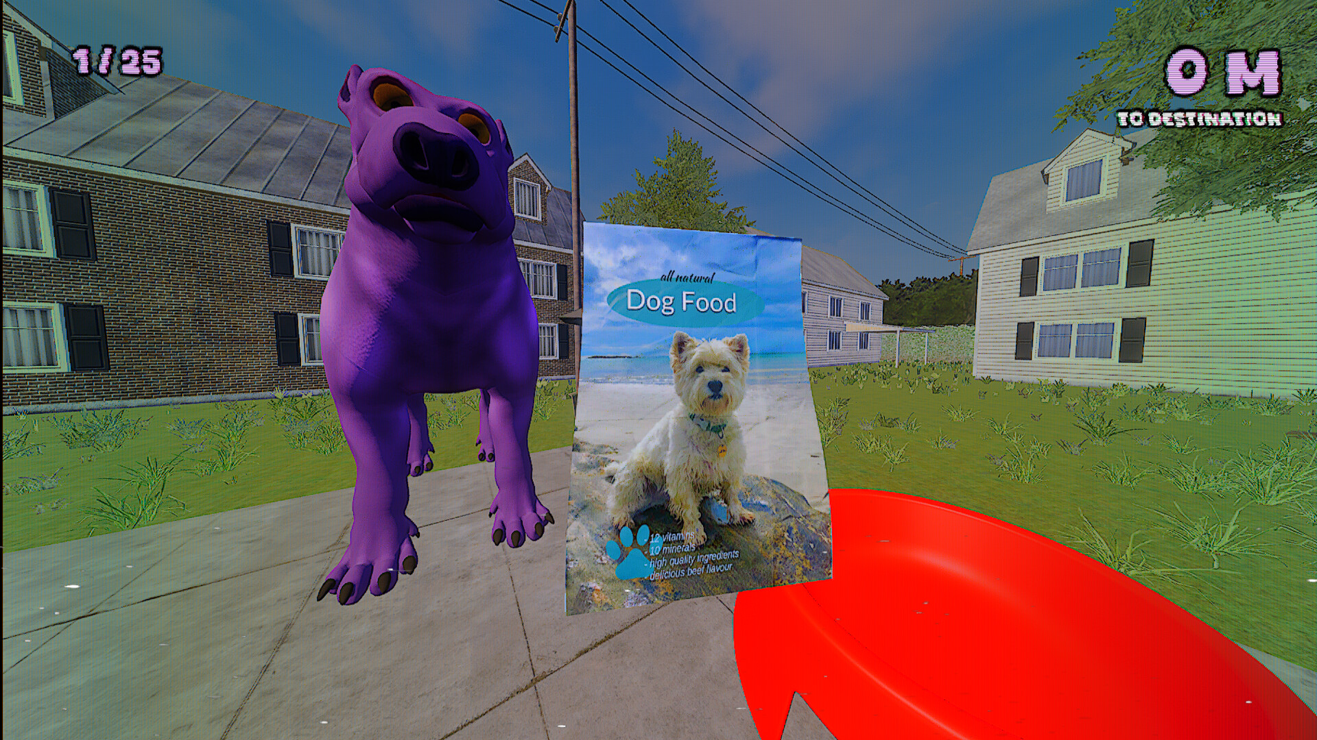 Pepper the Giant Purple Dog
