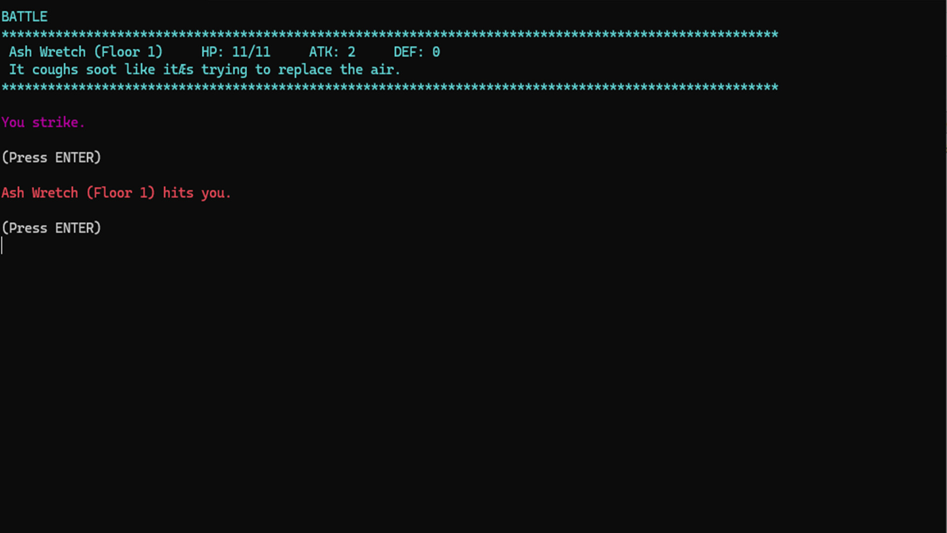 Nick’s Text Adventure