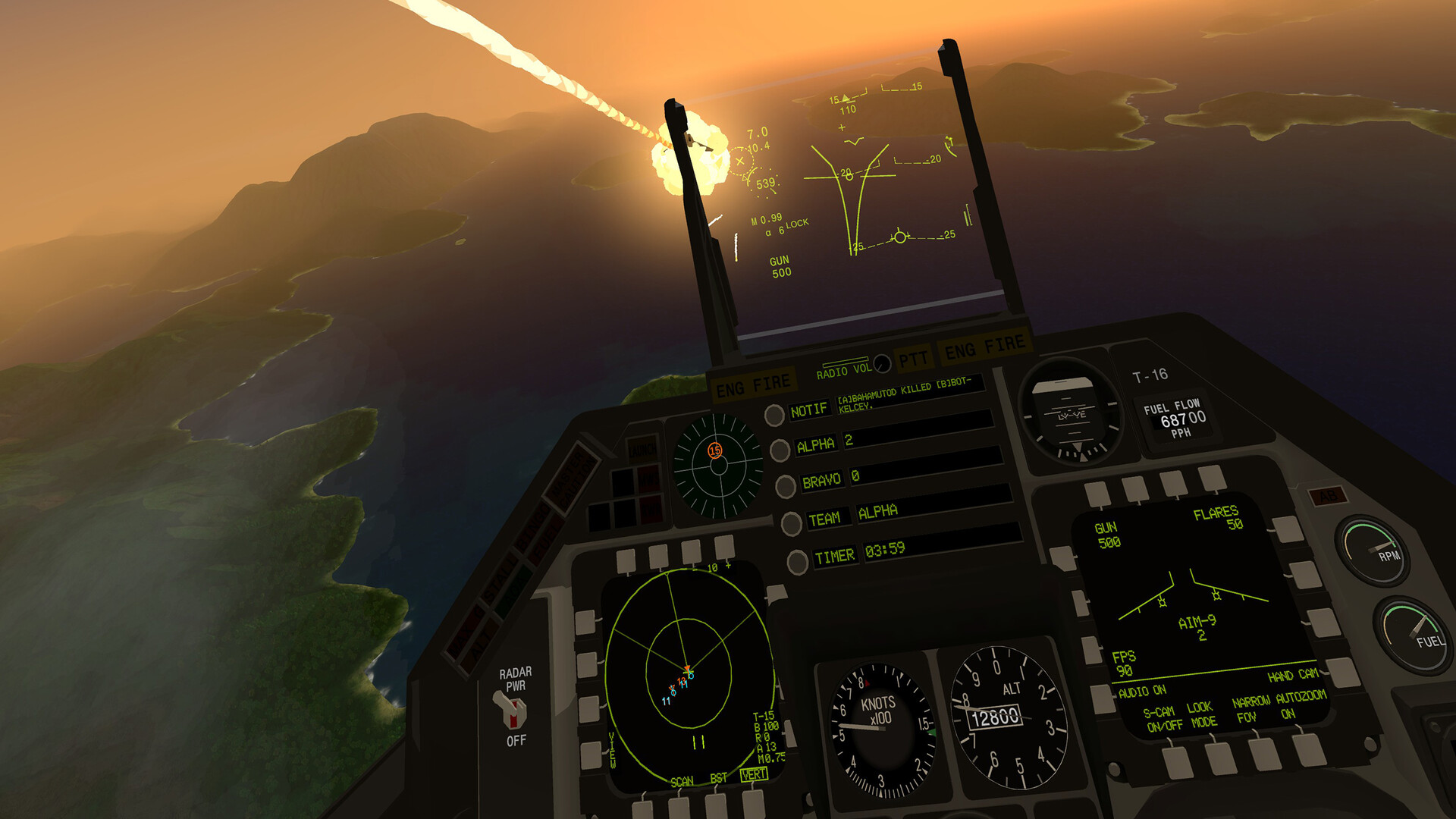 Virtual Fighter Maneuvers