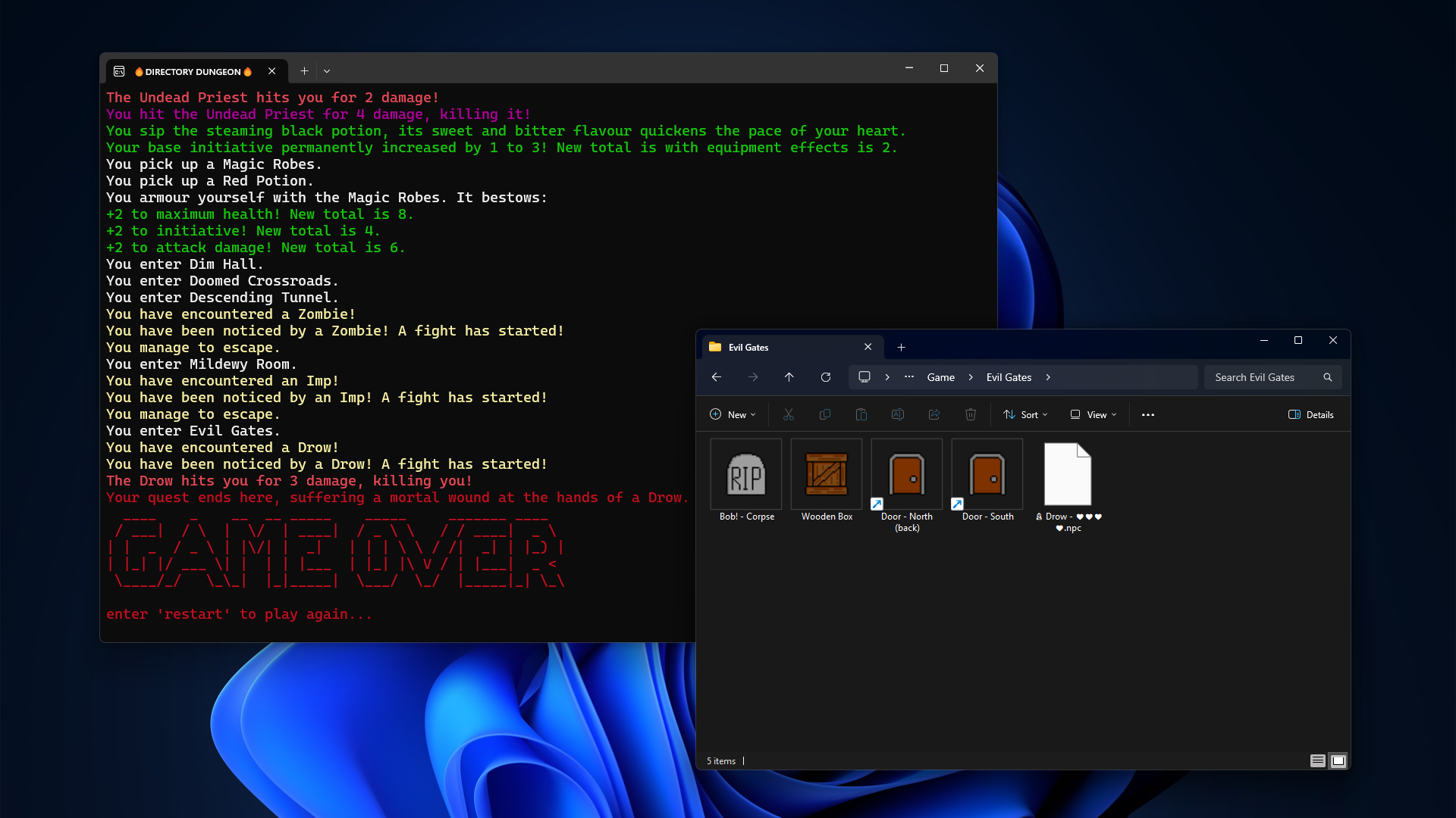 Directory Dungeon – File Explorer Dungeon Crawler