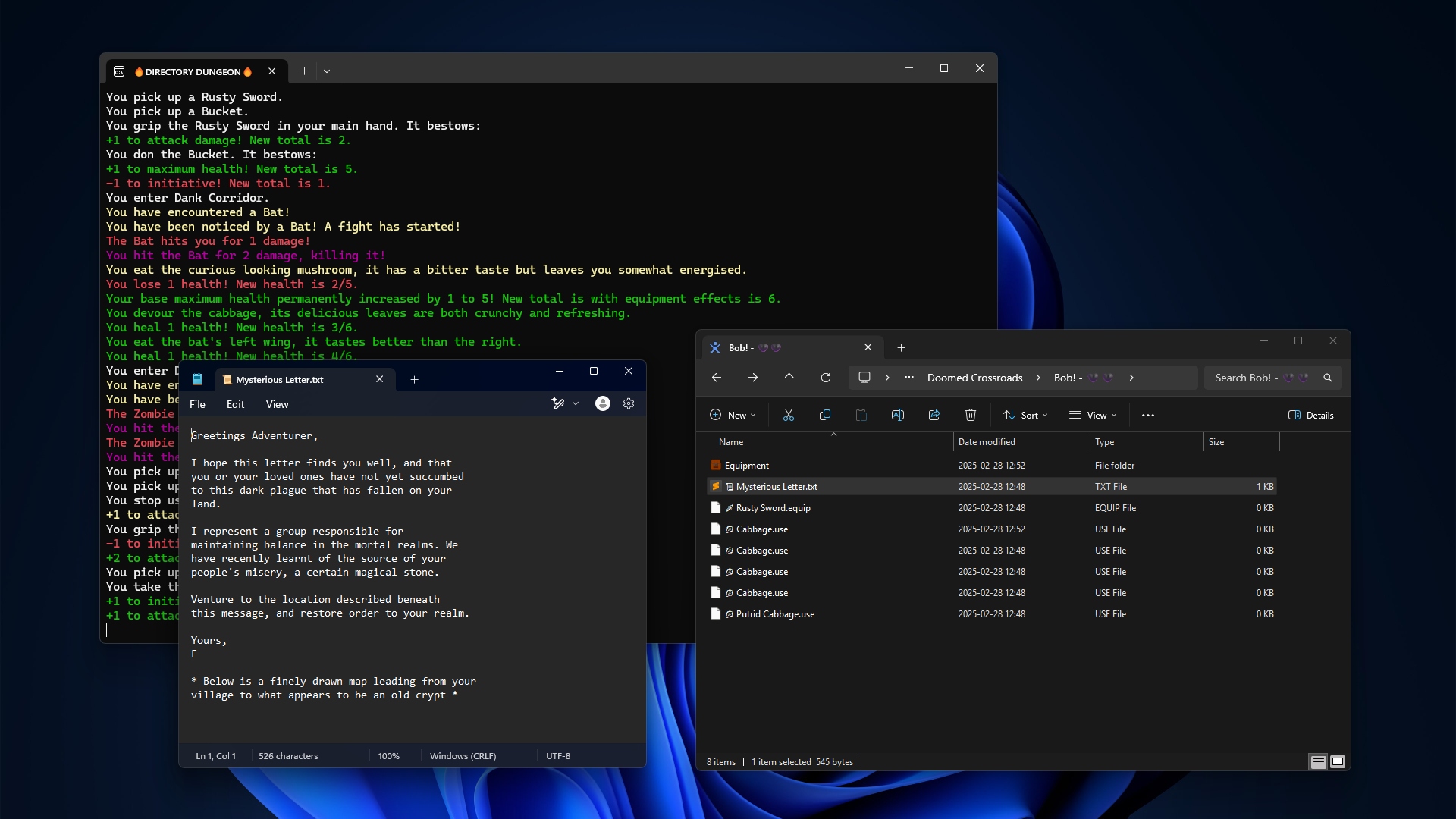 Directory Dungeon – File Explorer Dungeon Crawler