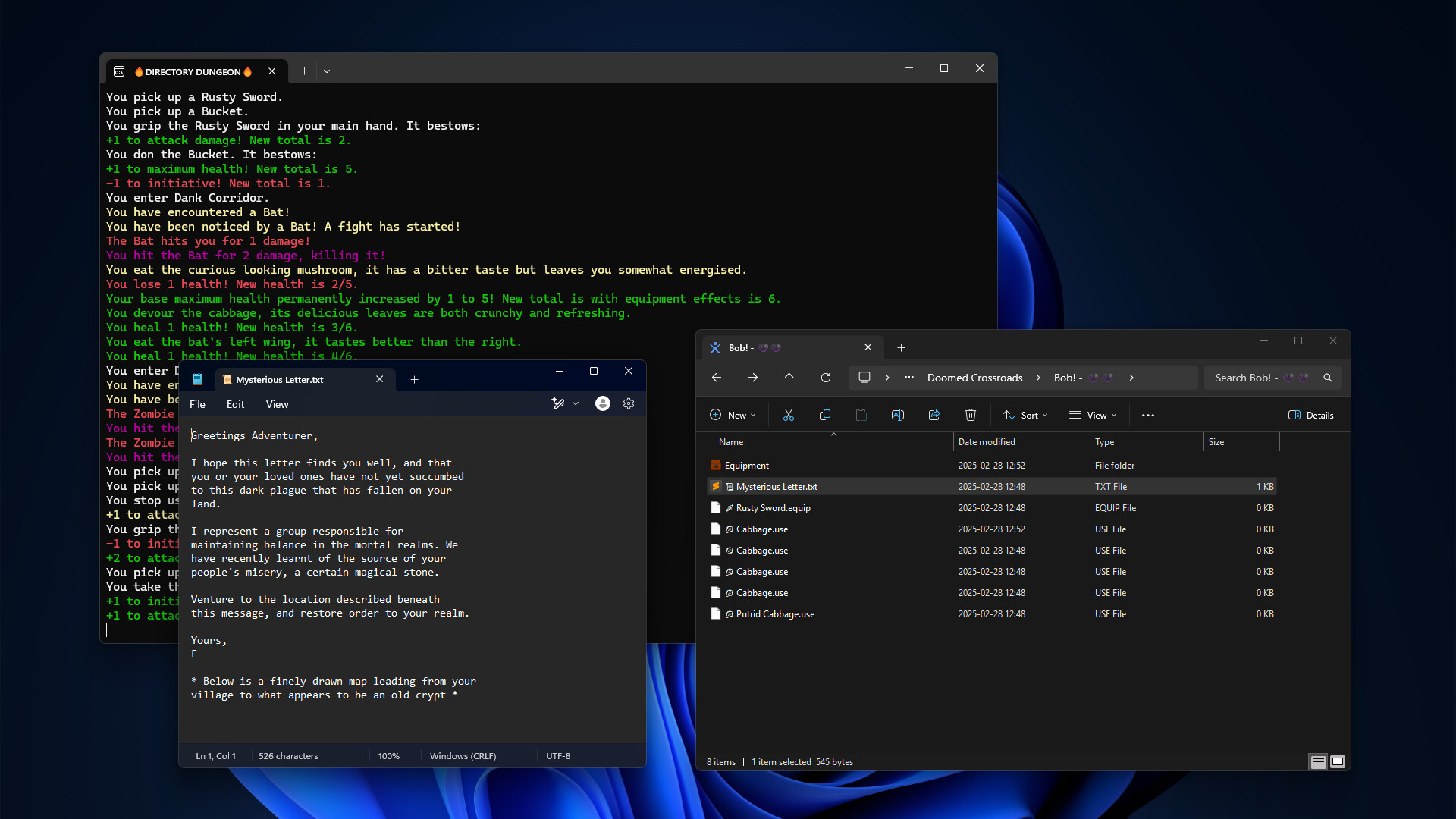 Directory Dungeon – File Explorer Dungeon Crawler