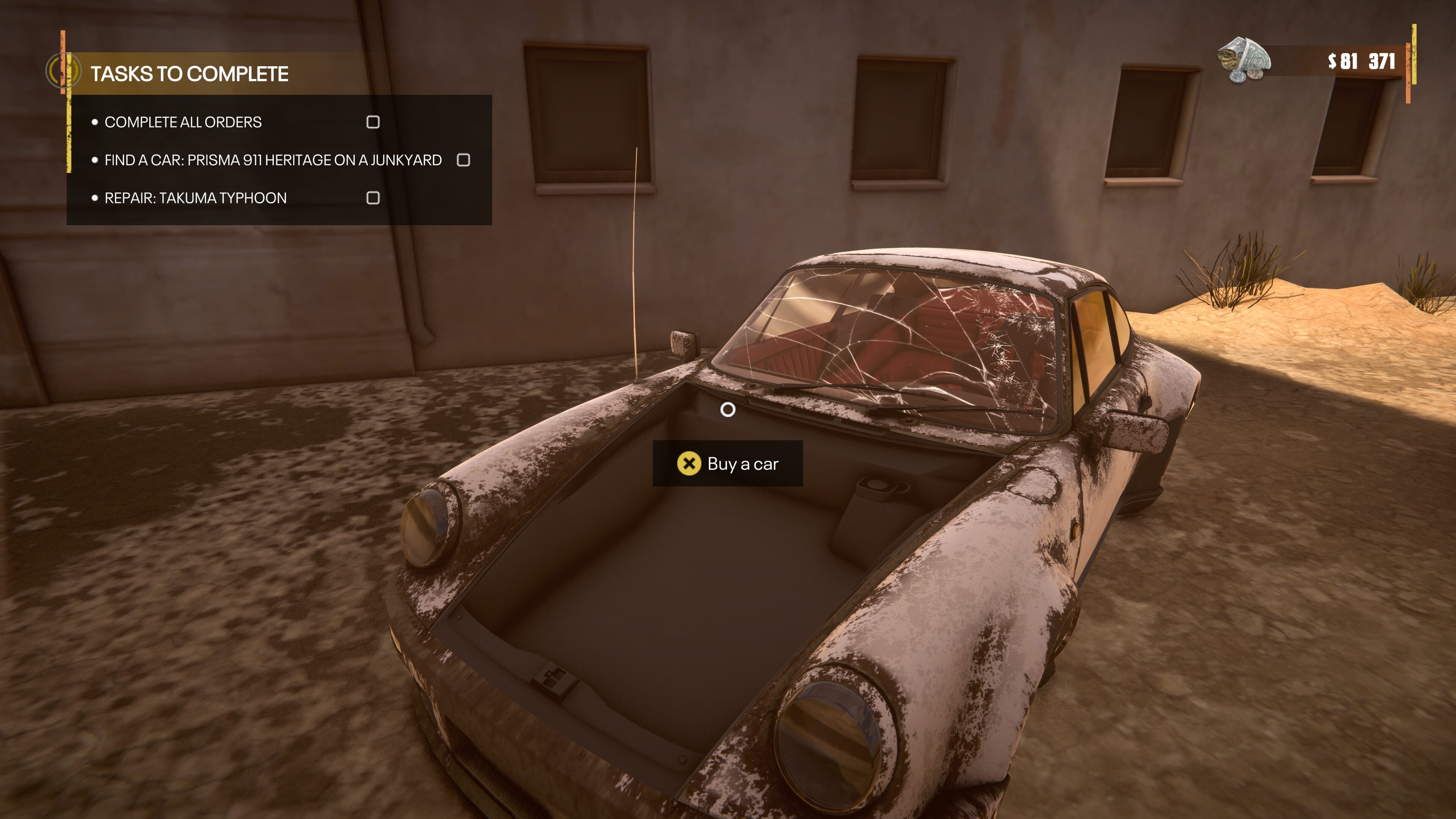 Junkyard Garage Simulator