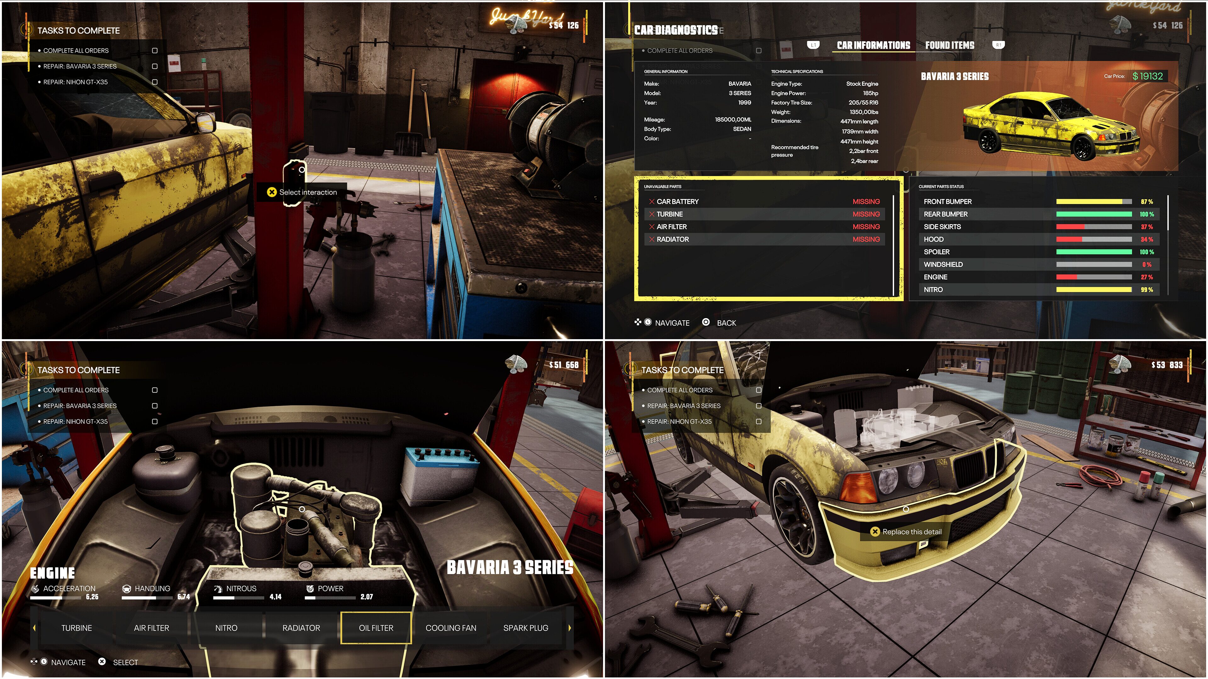 Junkyard Garage Simulator