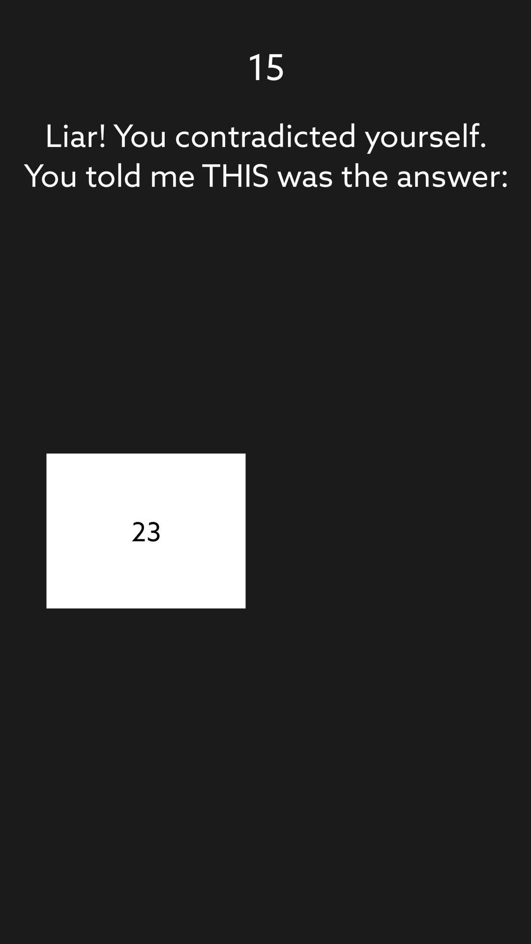 Indefinite: Interrogation Game