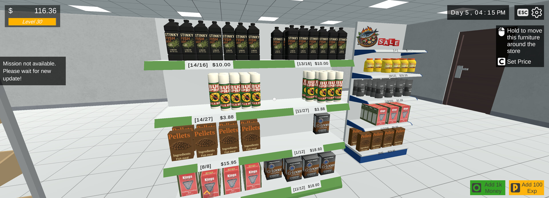 Bait &amp; Tackle Store Simulator