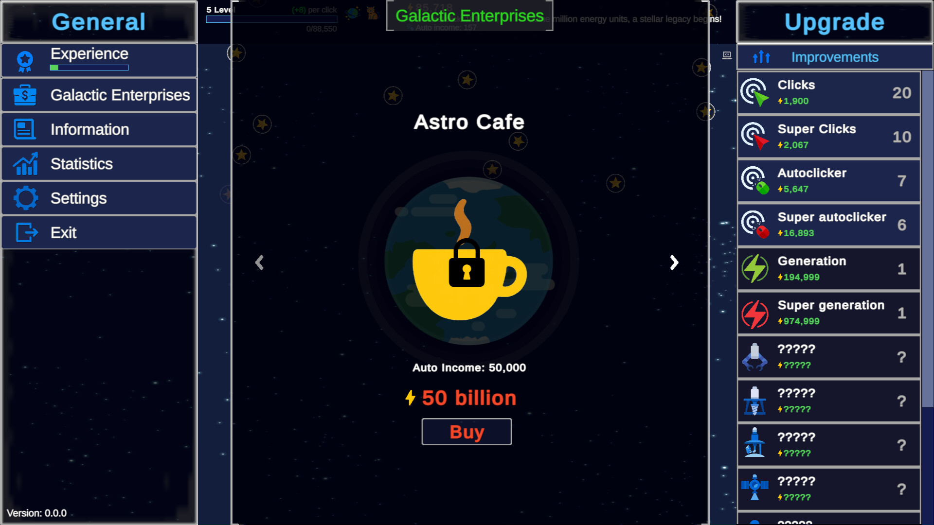 Clicker Astro Planet