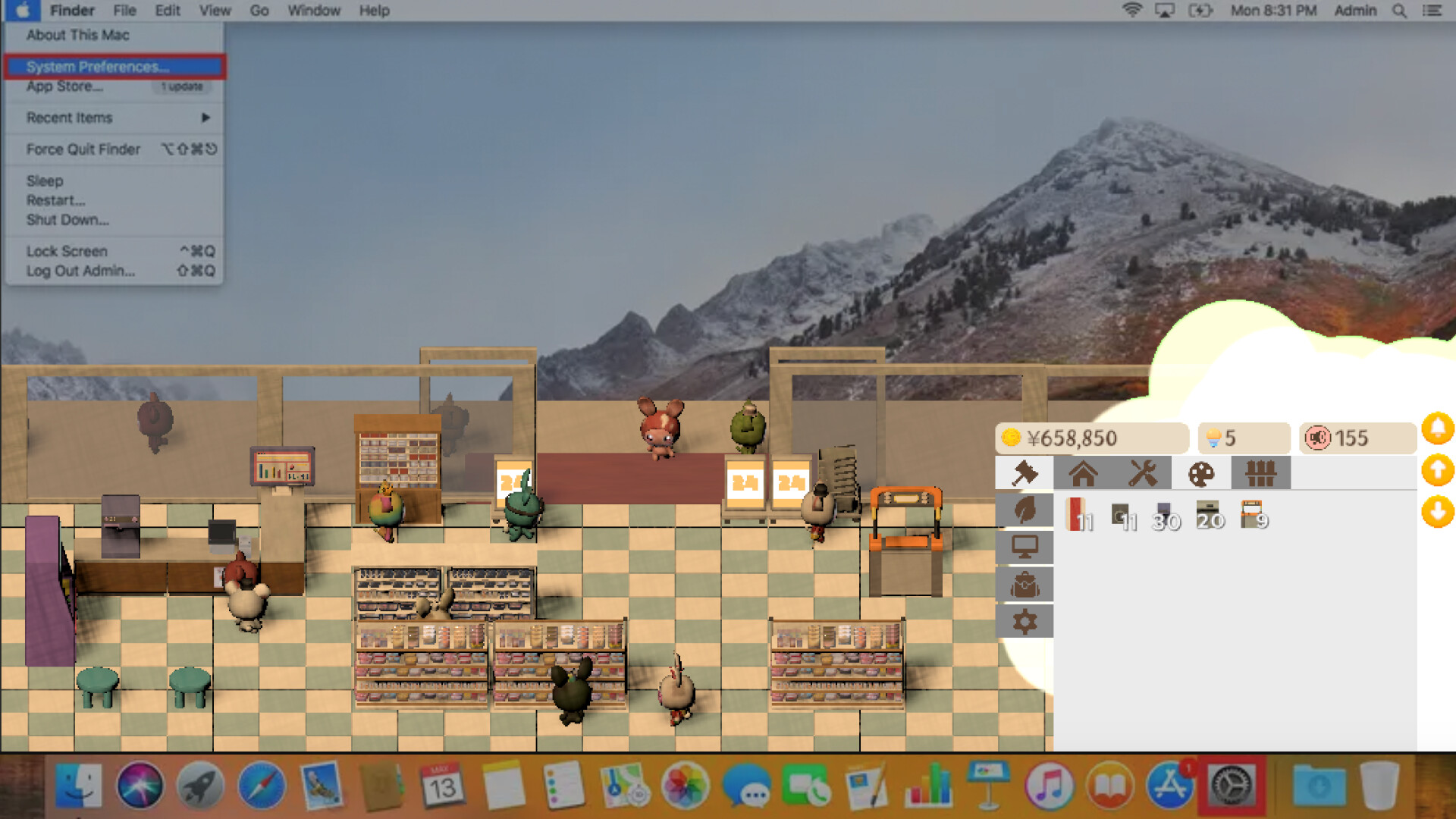 Cozy Desktop Konbini
