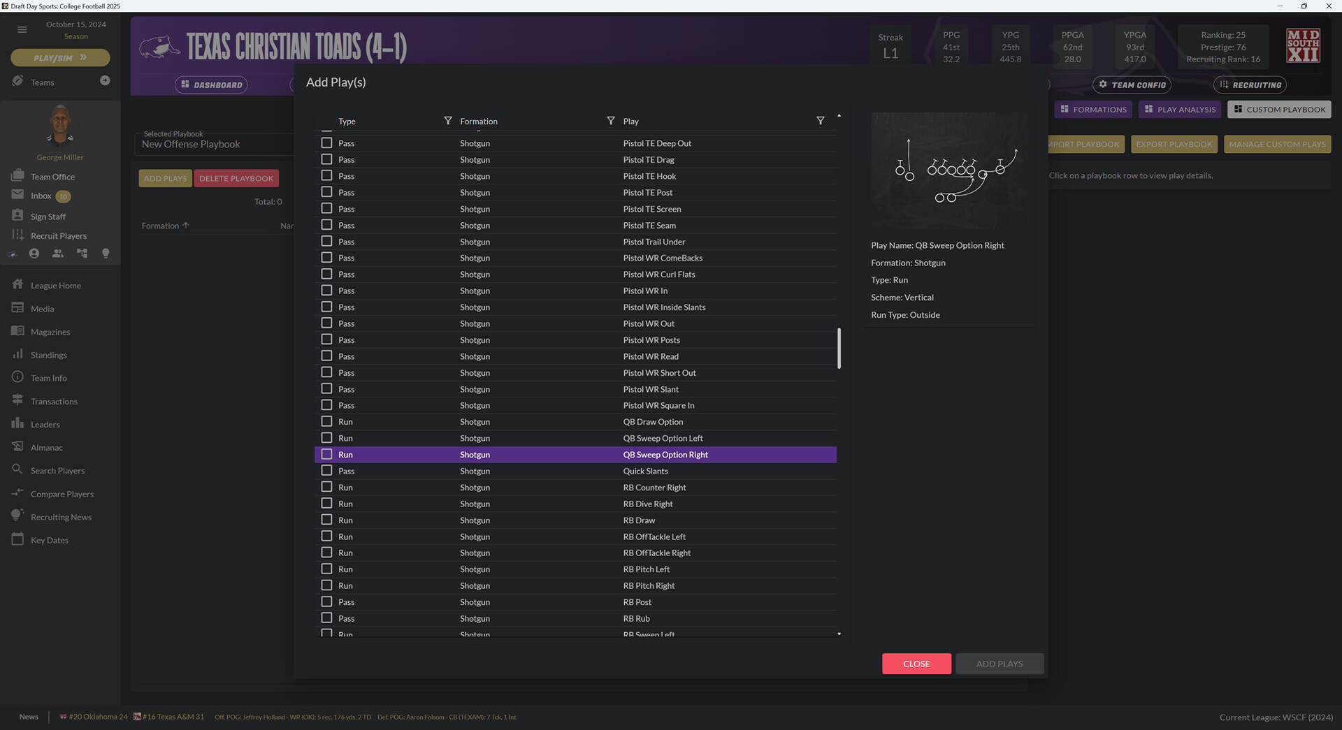 Draft Day Sports: College Football 2025