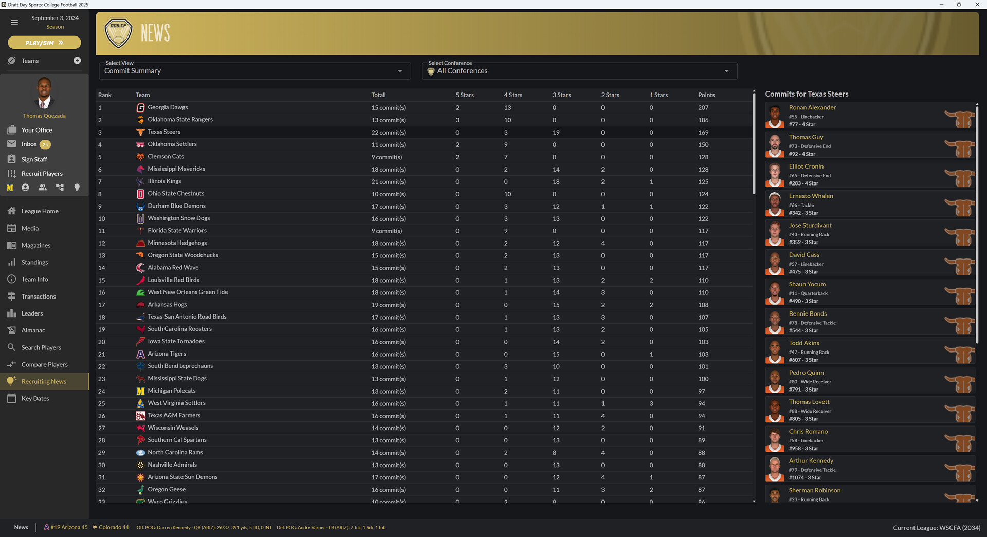 Draft Day Sports: College Football 2025