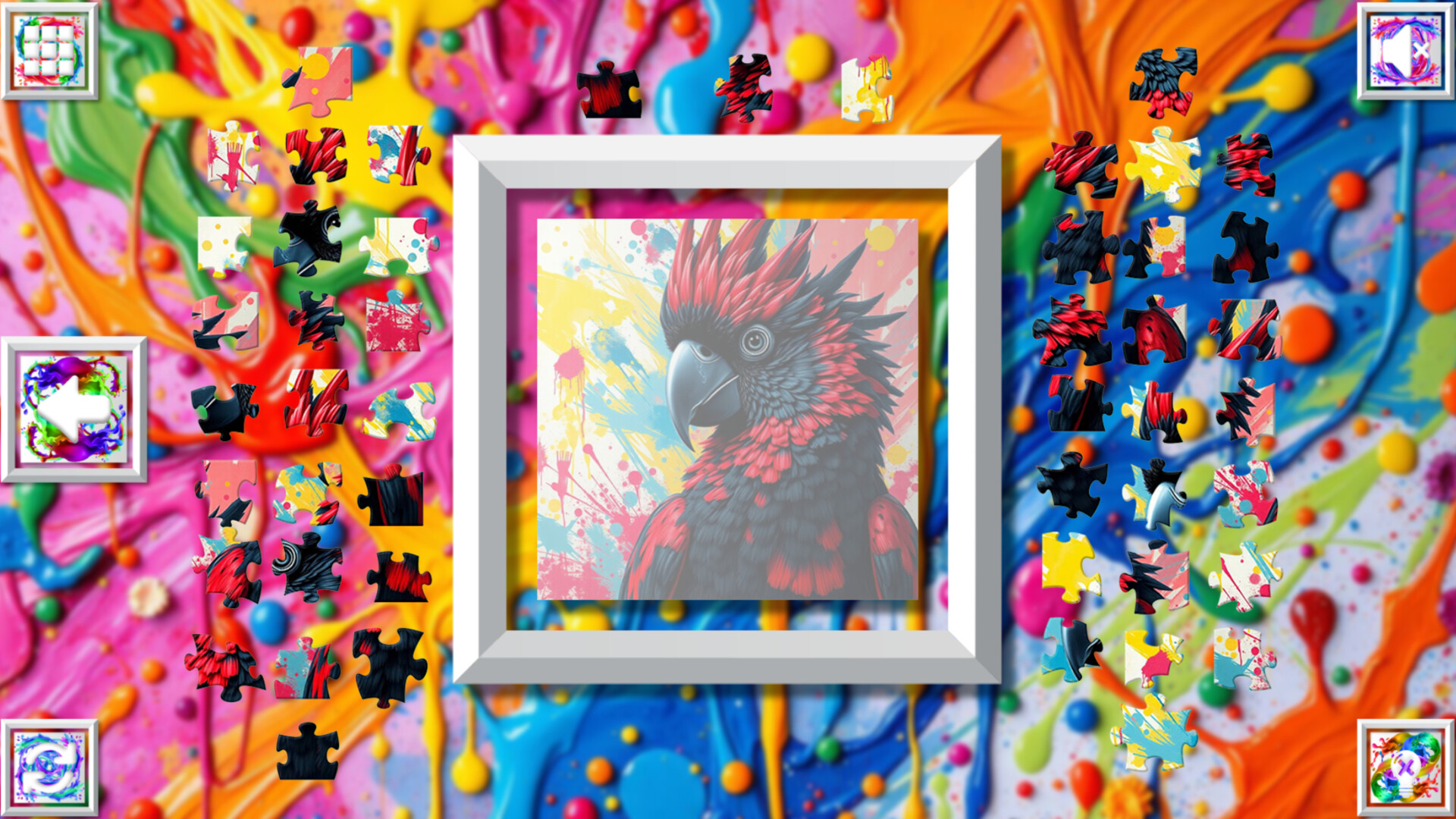 Color Splash: Parrots