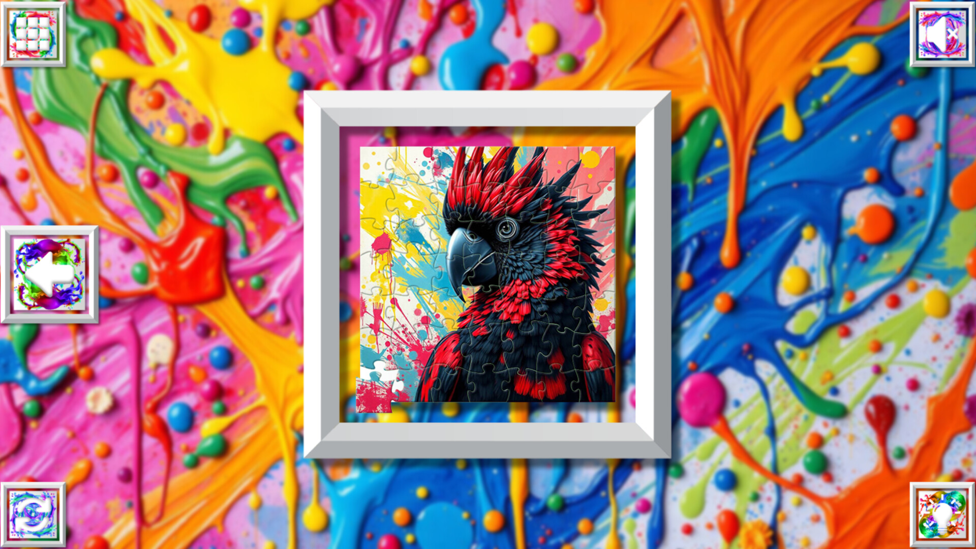 Color Splash: Parrots