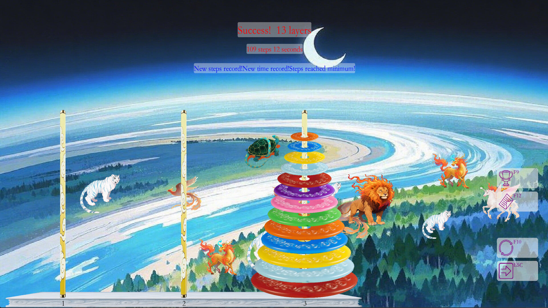 Colorful Tower of Hanoi
