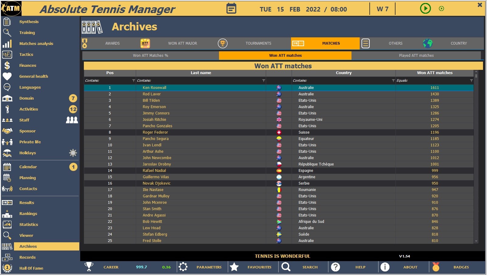 Absolute Tennis Manager