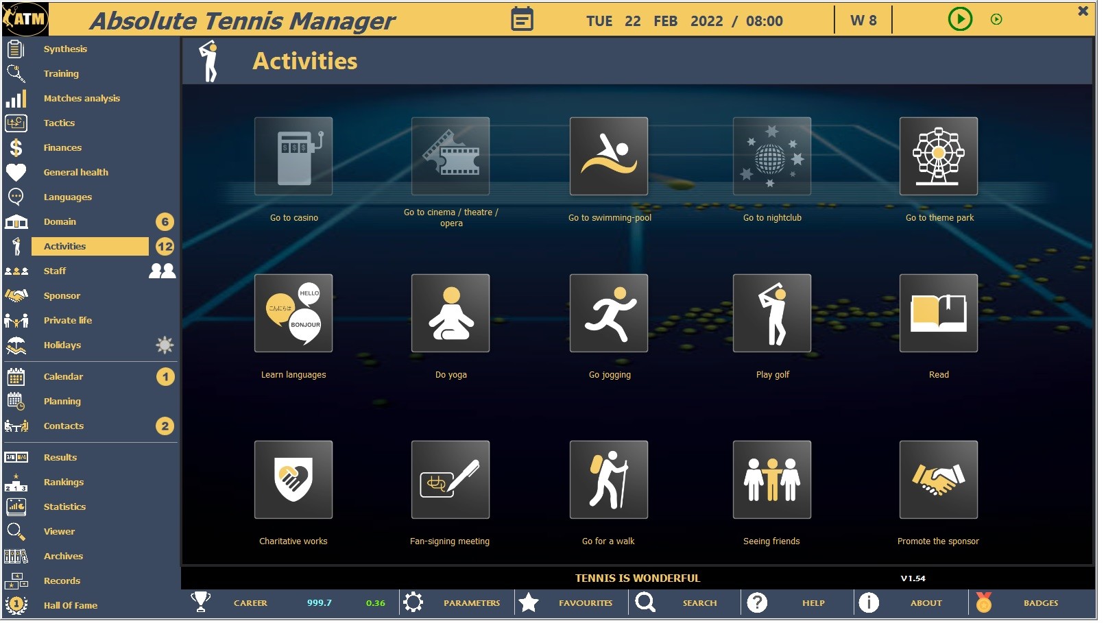Absolute Tennis Manager
