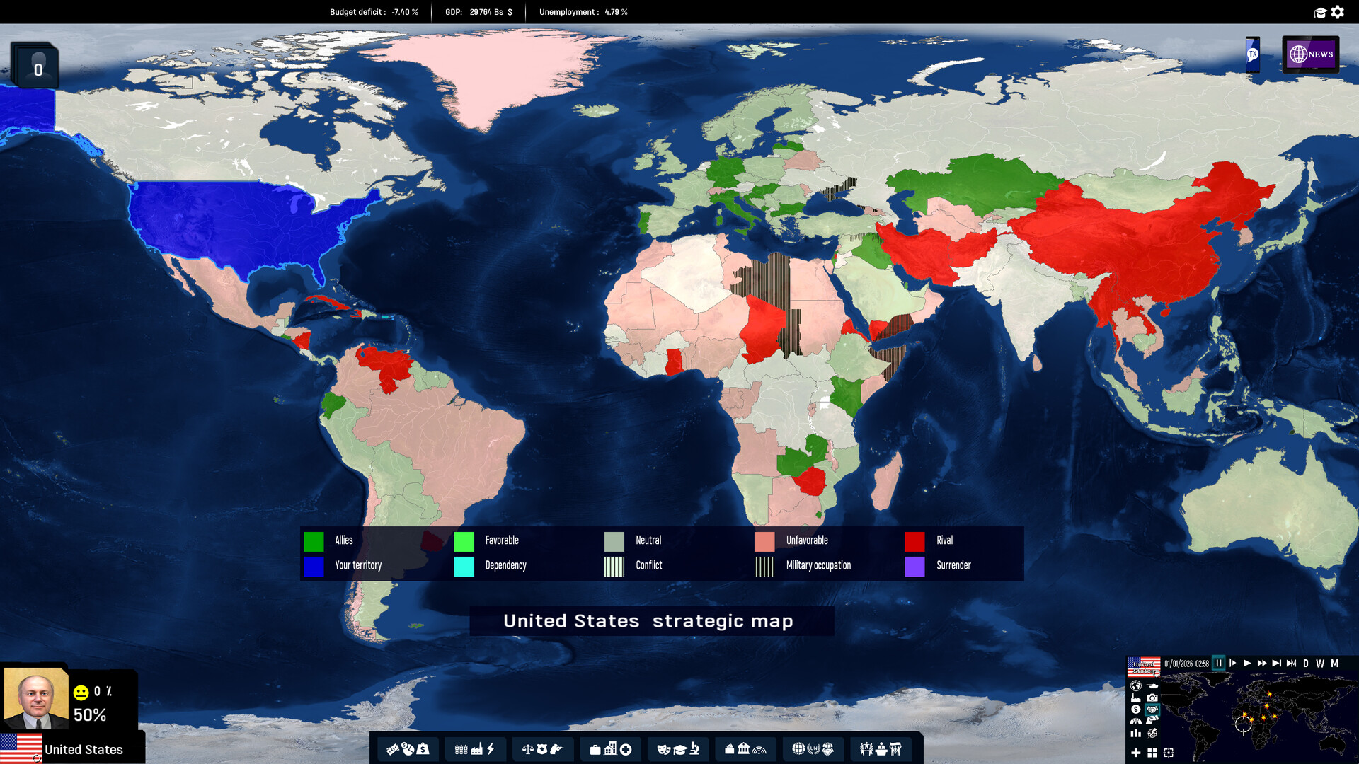Geo-Political Simulator 2026 Edition