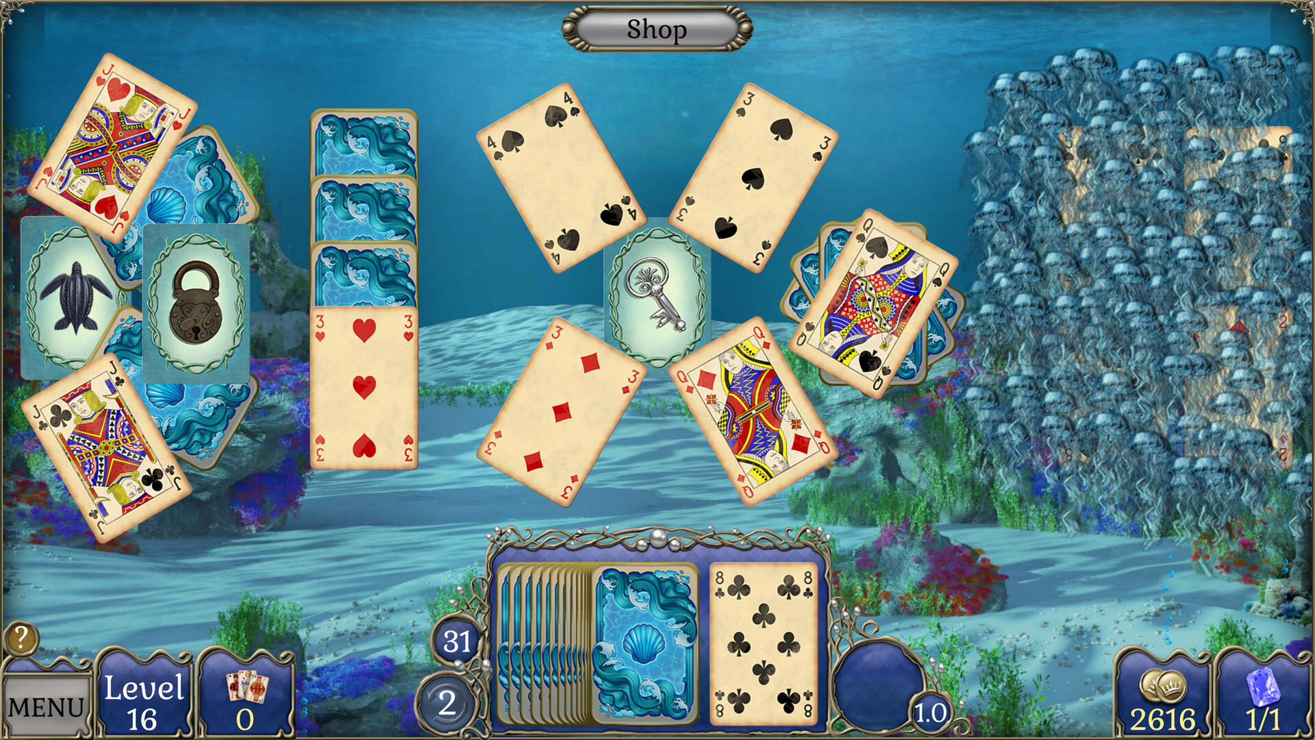Jewel Match Atlantis Solitaire 5: Collector’s Edition