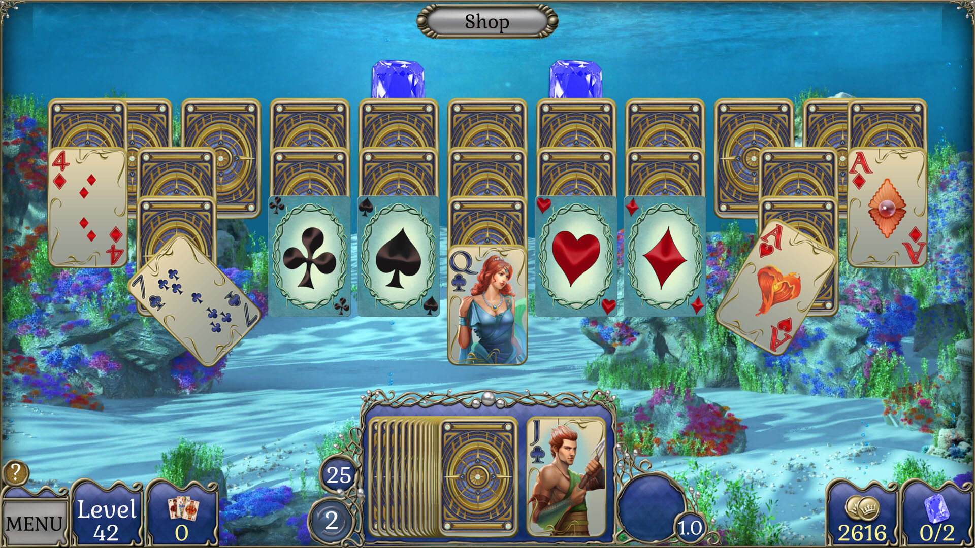 Jewel Match Atlantis Solitaire 5: Collector’s Edition