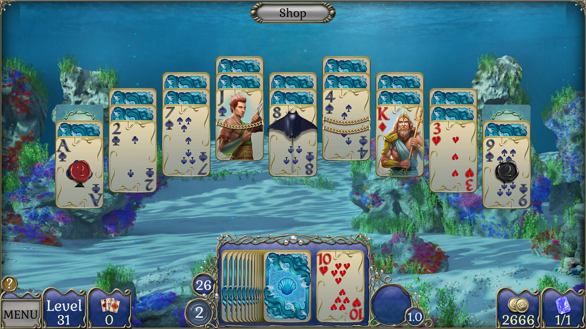 Jewel Match Atlantis Solitaire 5: Collector’s Edition