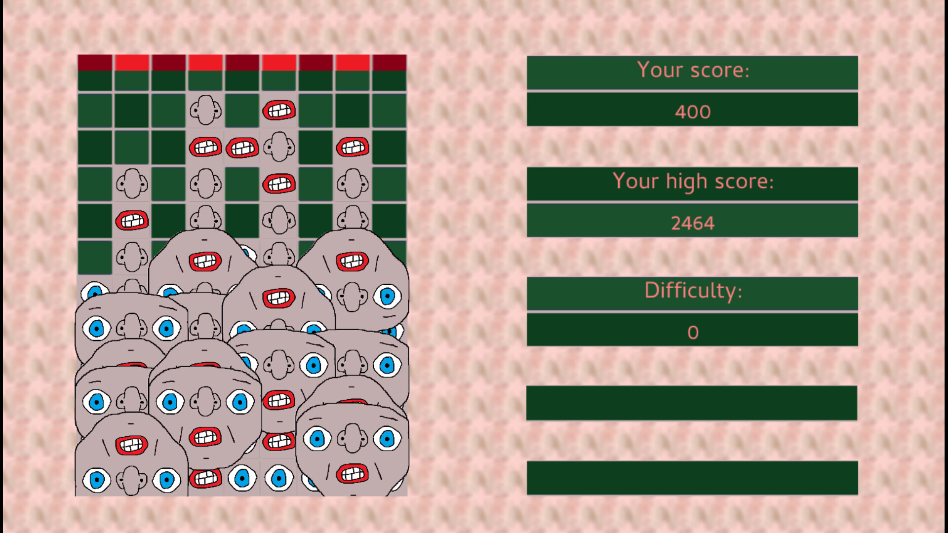 Falling Face Fragments