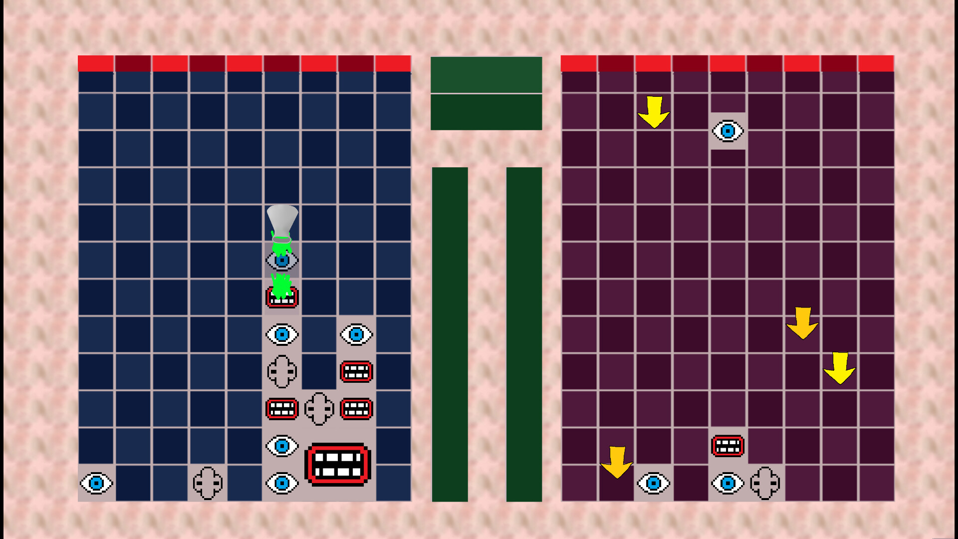 Falling Face Fragments