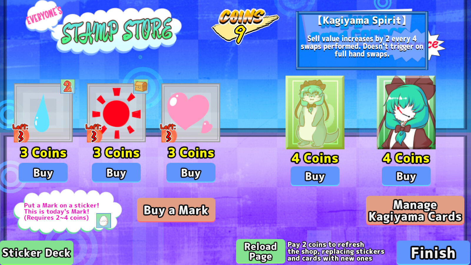 Hina-chan’s Sticker Survival