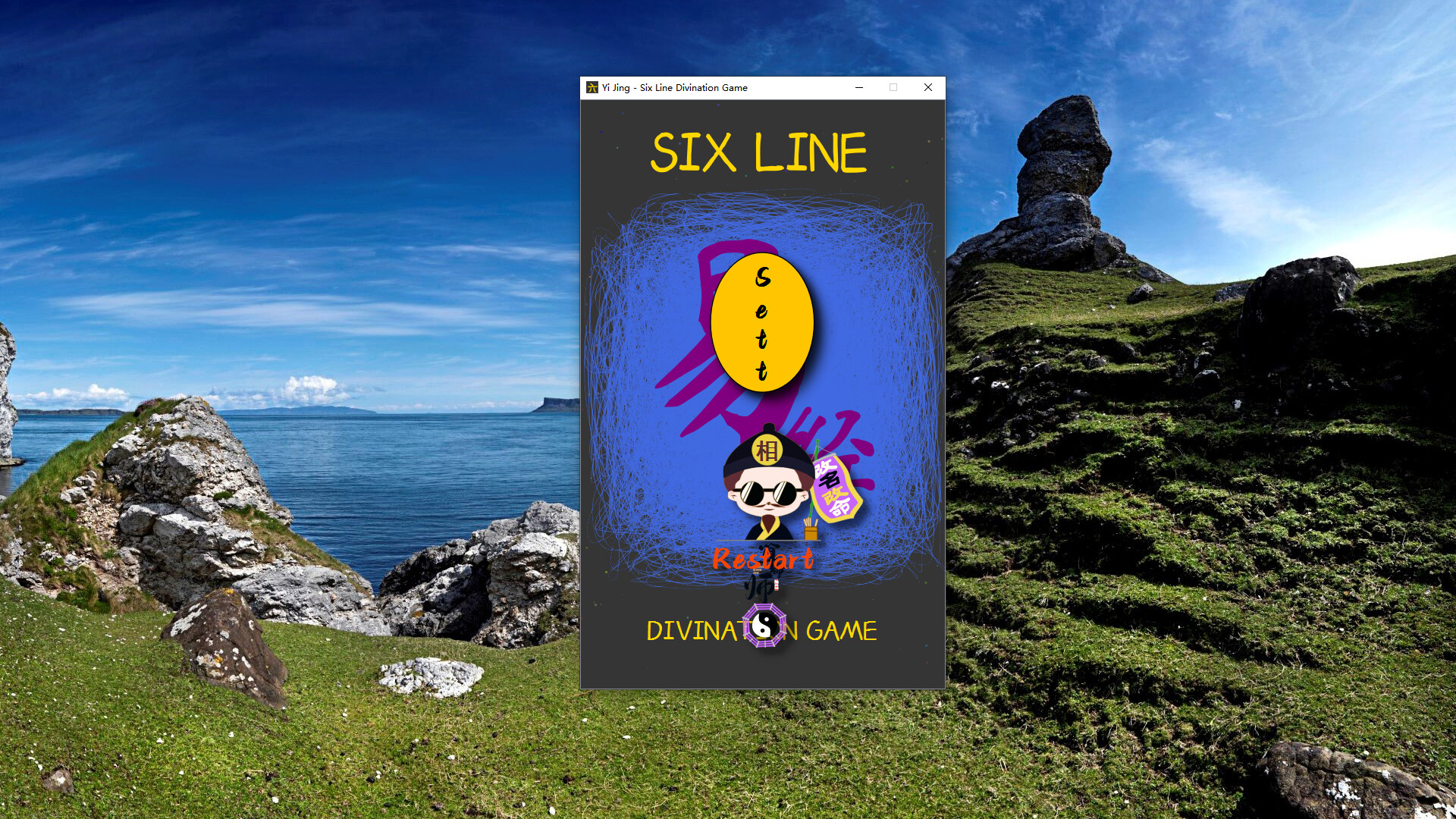 Zhouyi Six Lines Divination Game