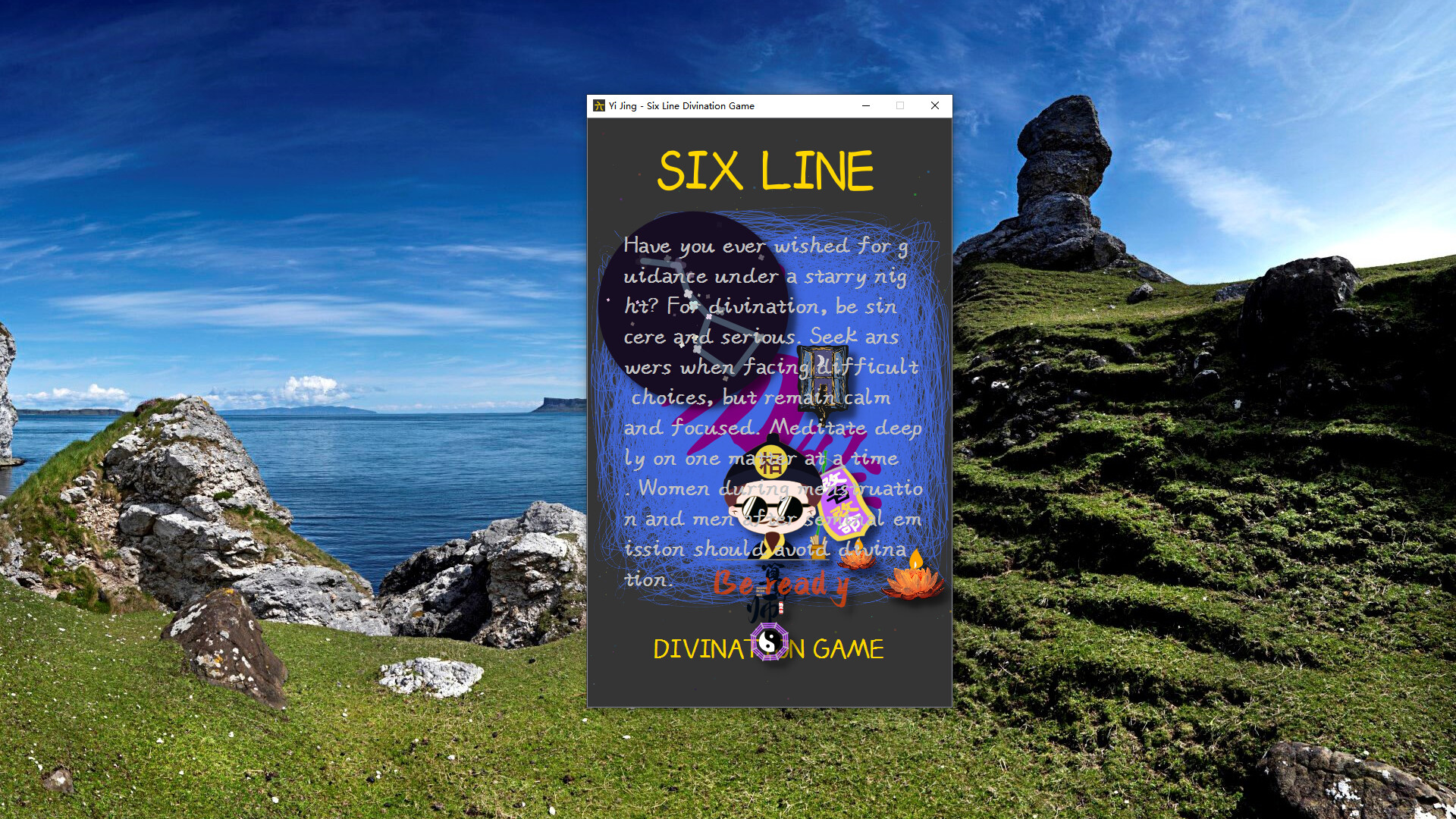 Zhouyi Six Lines Divination Game